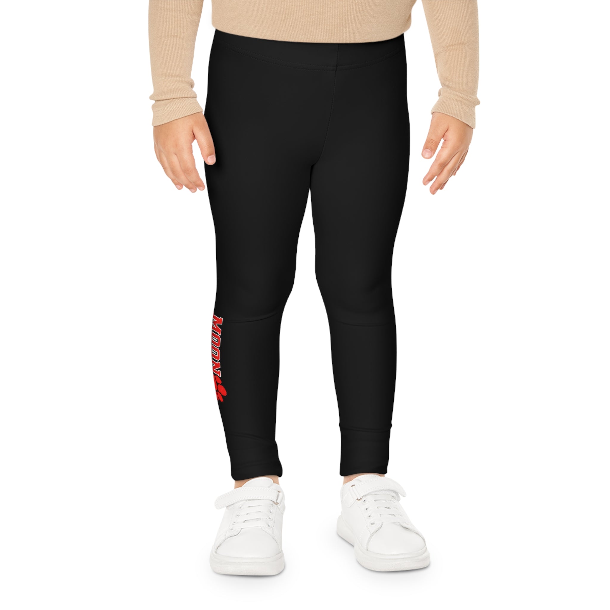 Kids Leggings —  Moon Tiger Paw Accent | Children's Everyday Activewear