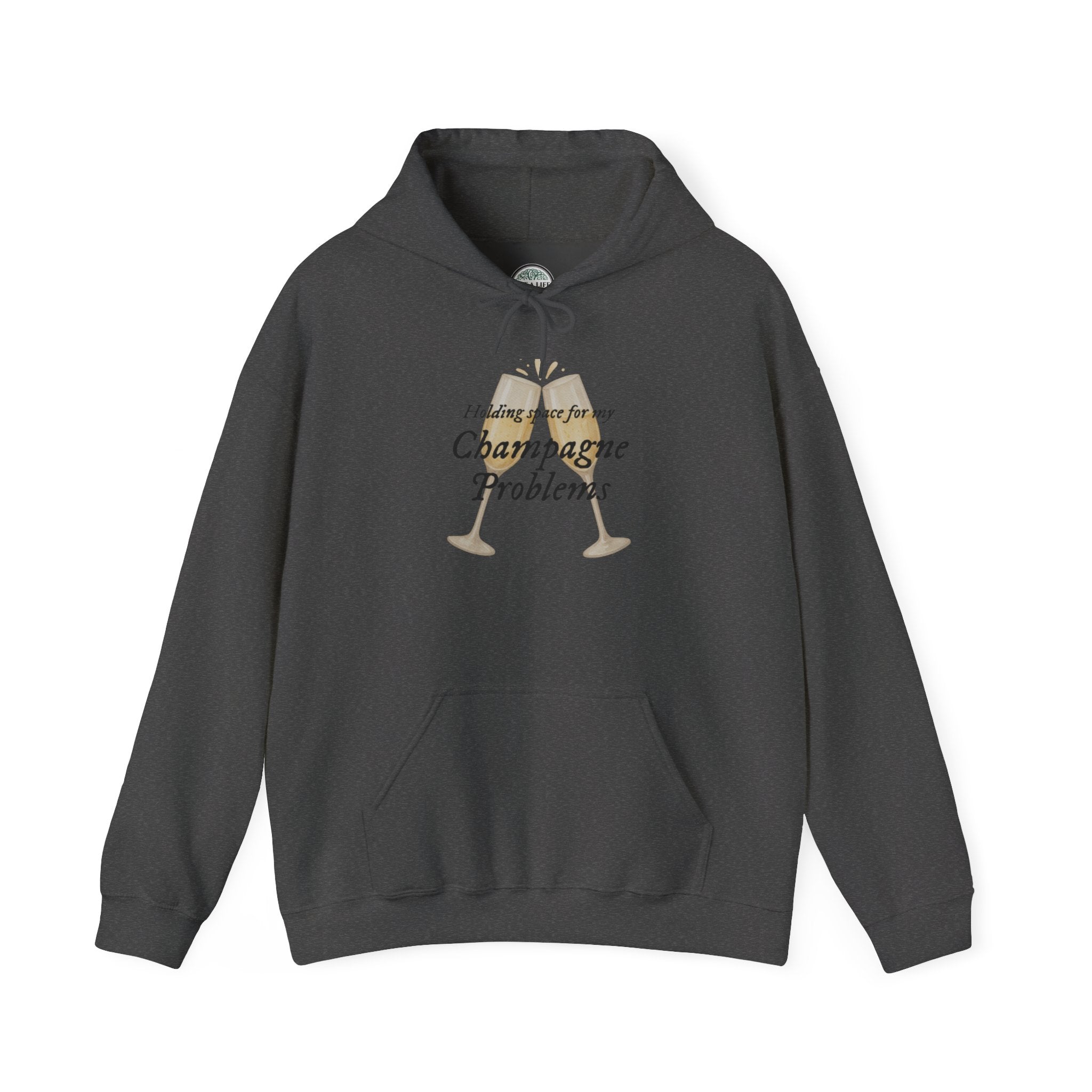 Champagne Problems Hoodie — Funny Champagne Glass Graphic Pullover