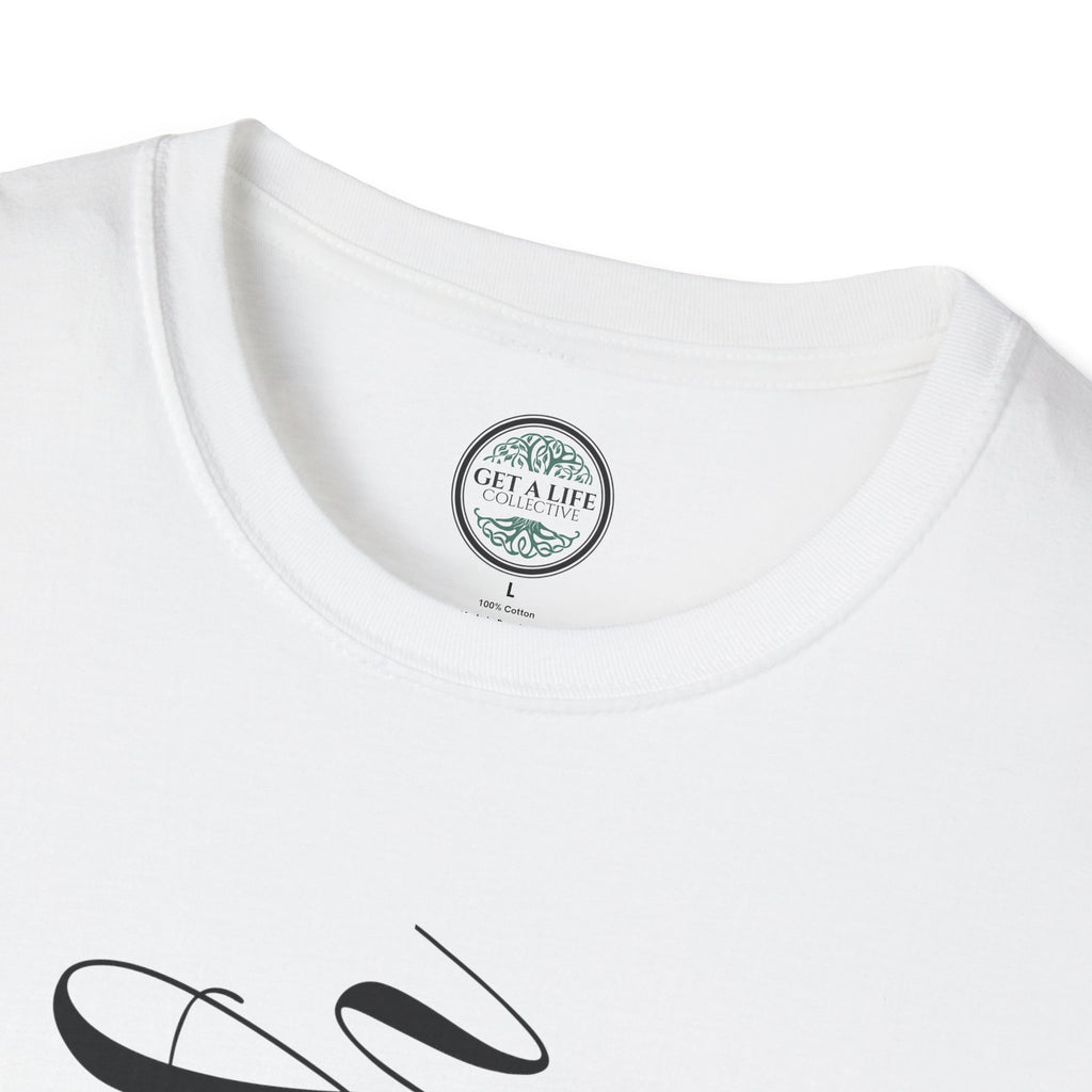 Faith Vertical Script T-Shirt — Elegant Religious Christian Tee