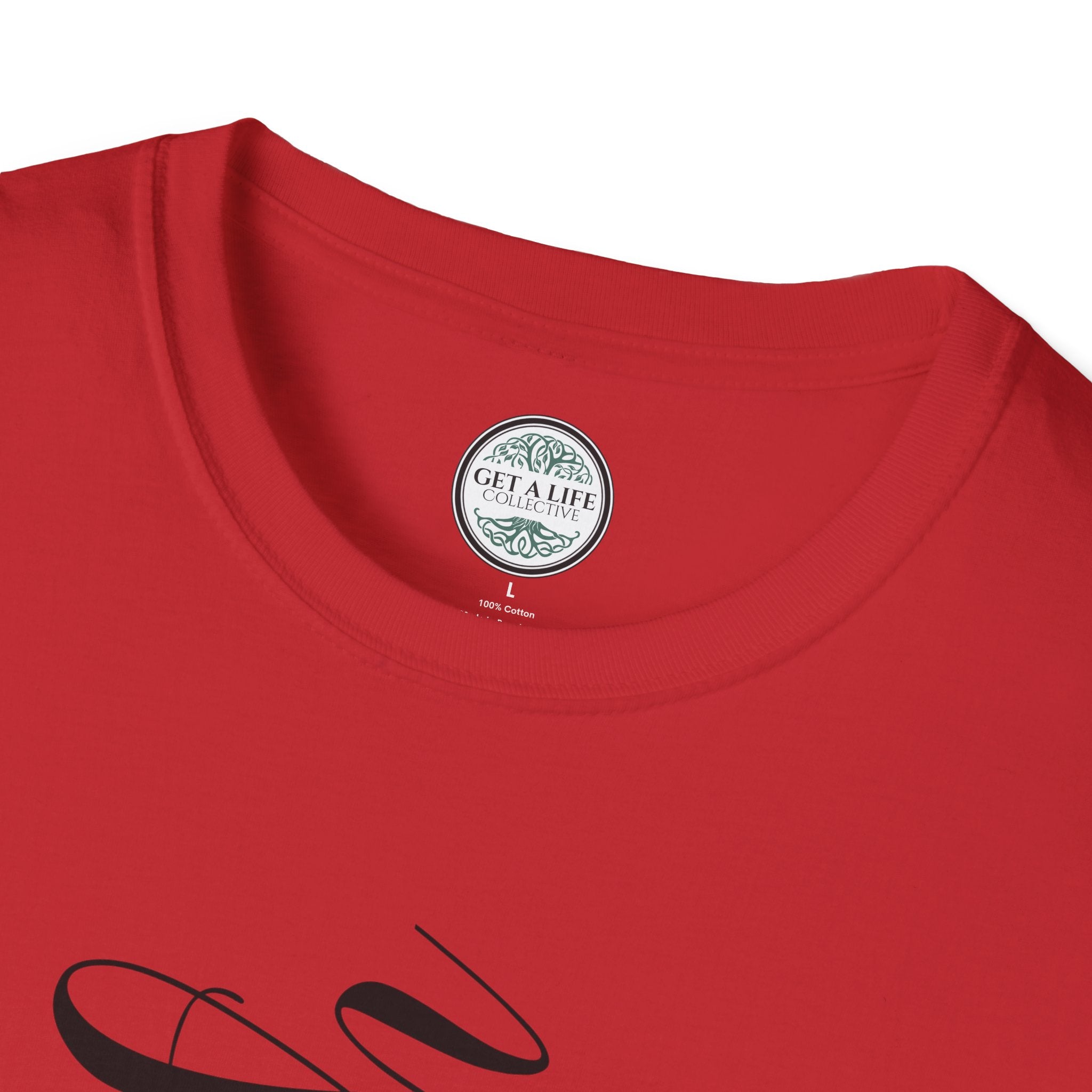 Faith Vertical Script T-Shirt — Elegant Religious Christian Tee