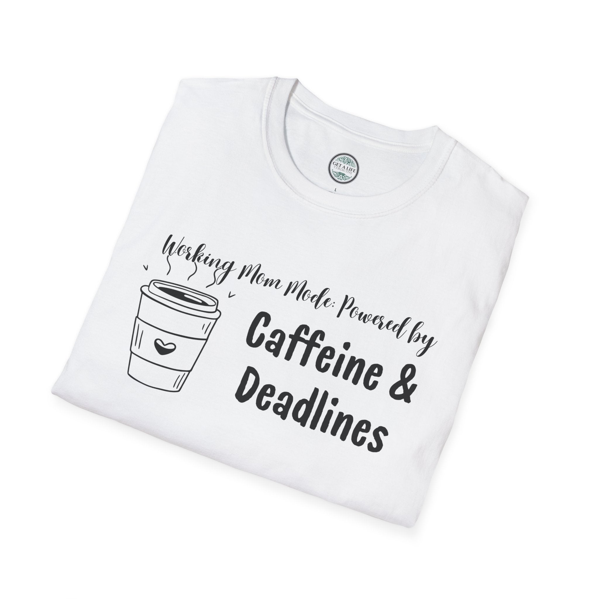 Caffeine & Deadlines tee Unisex Softstyle T-Shirt