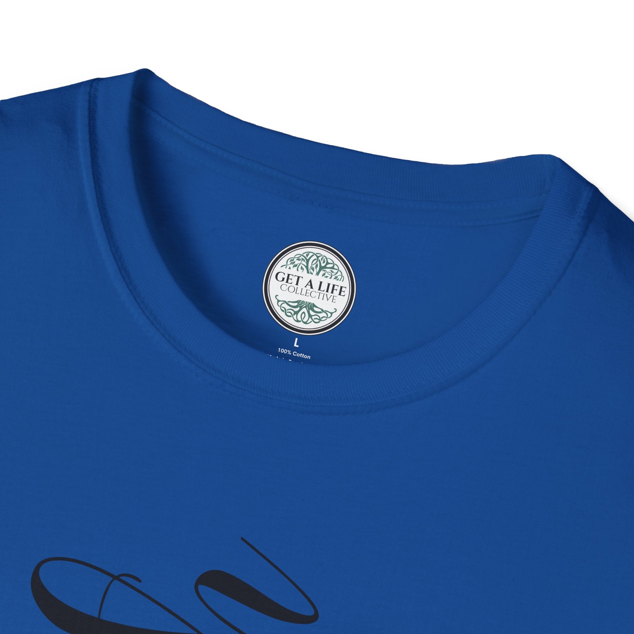 Faith Vertical Script T-Shirt — Elegant Religious Christian Tee