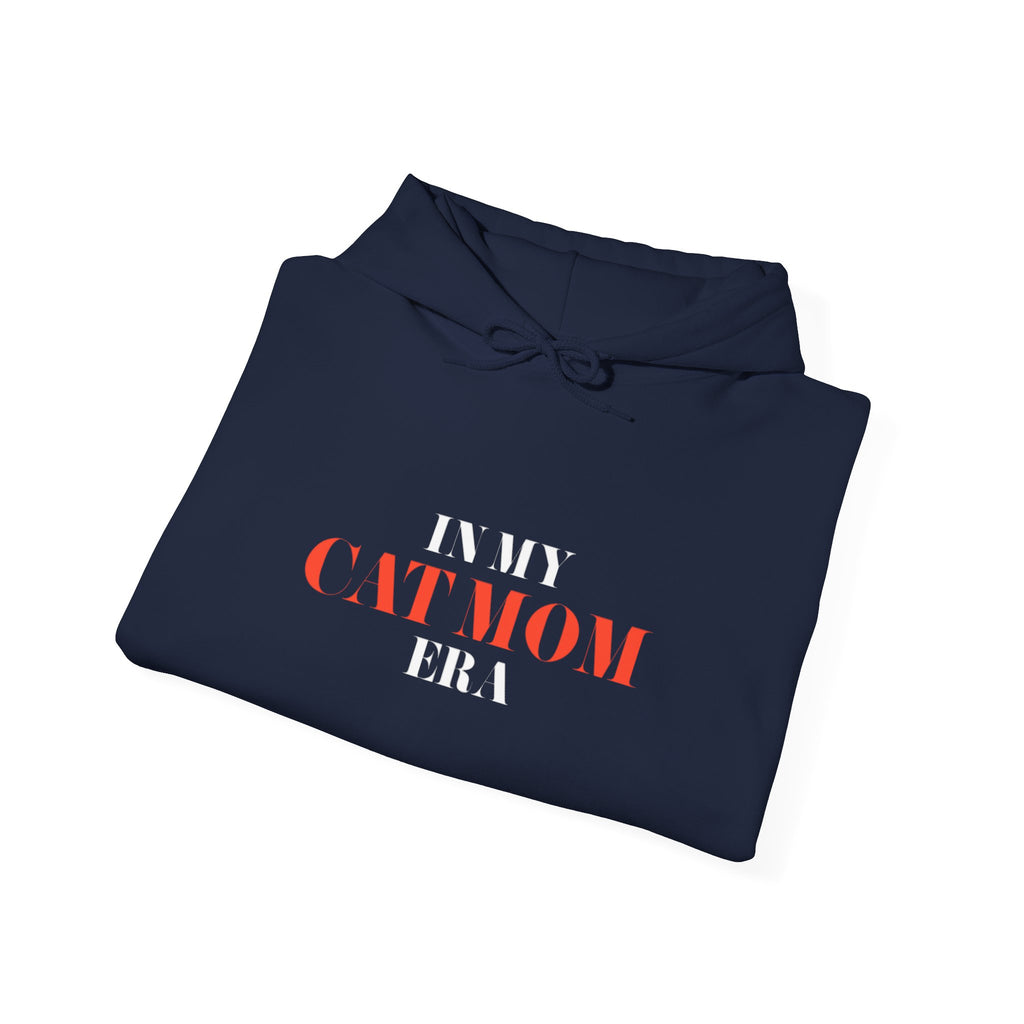 Cat Mom Hoodie — “In My Cat Mom Era” Graphic Pullover