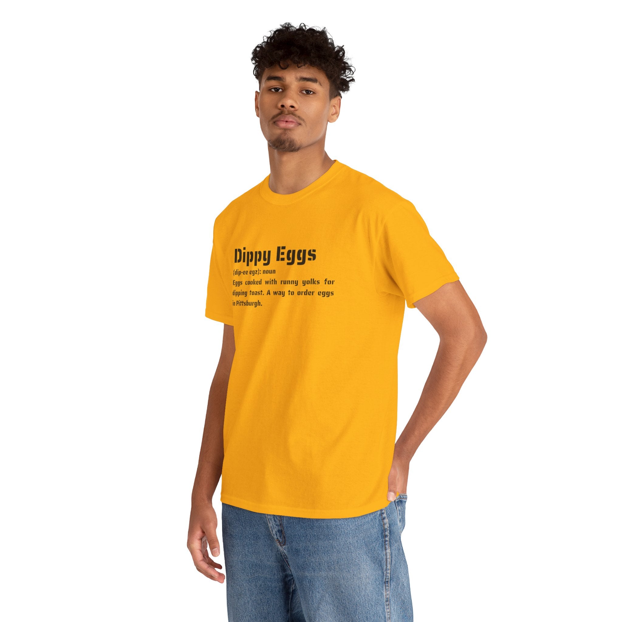 Dippy Eggs Definition Tee — Retro Typography Breakfast Shirt