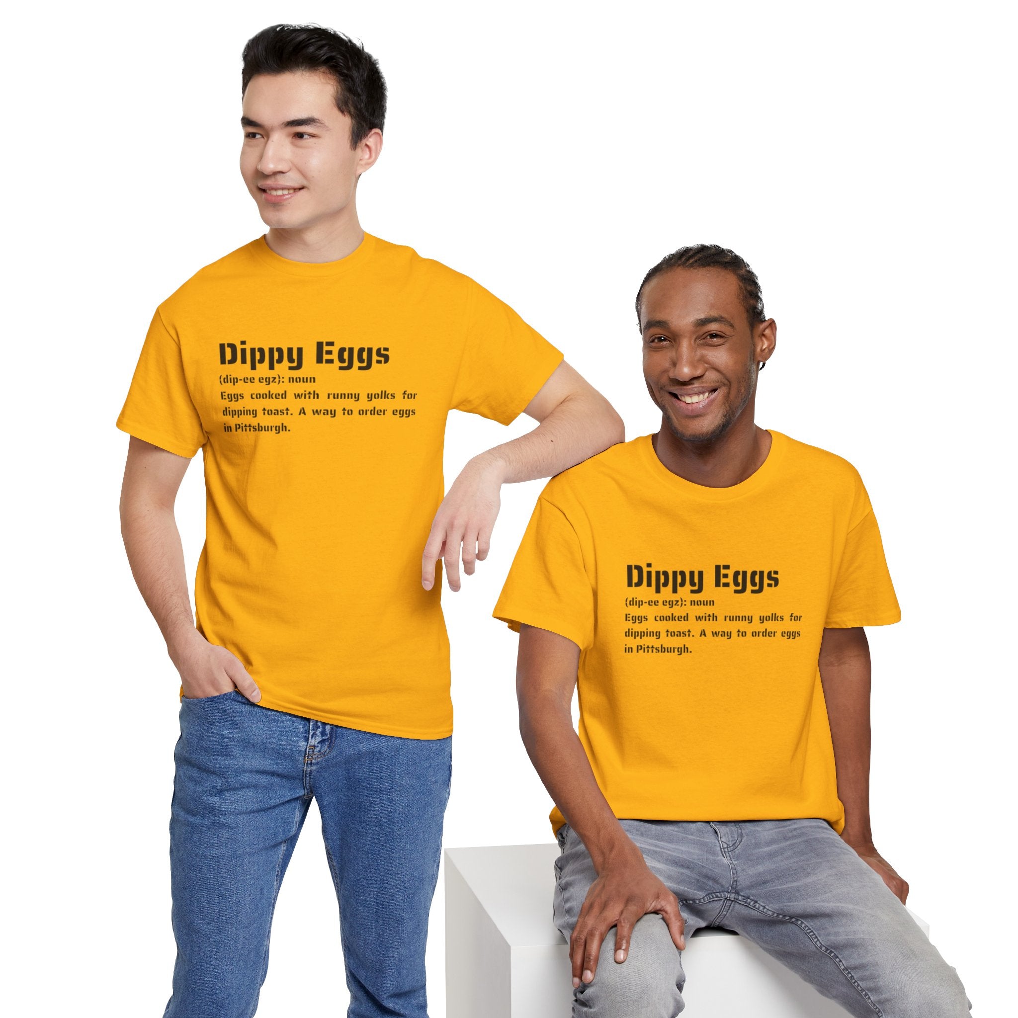 Dippy Eggs Definition Tee — Retro Typography Breakfast Shirt