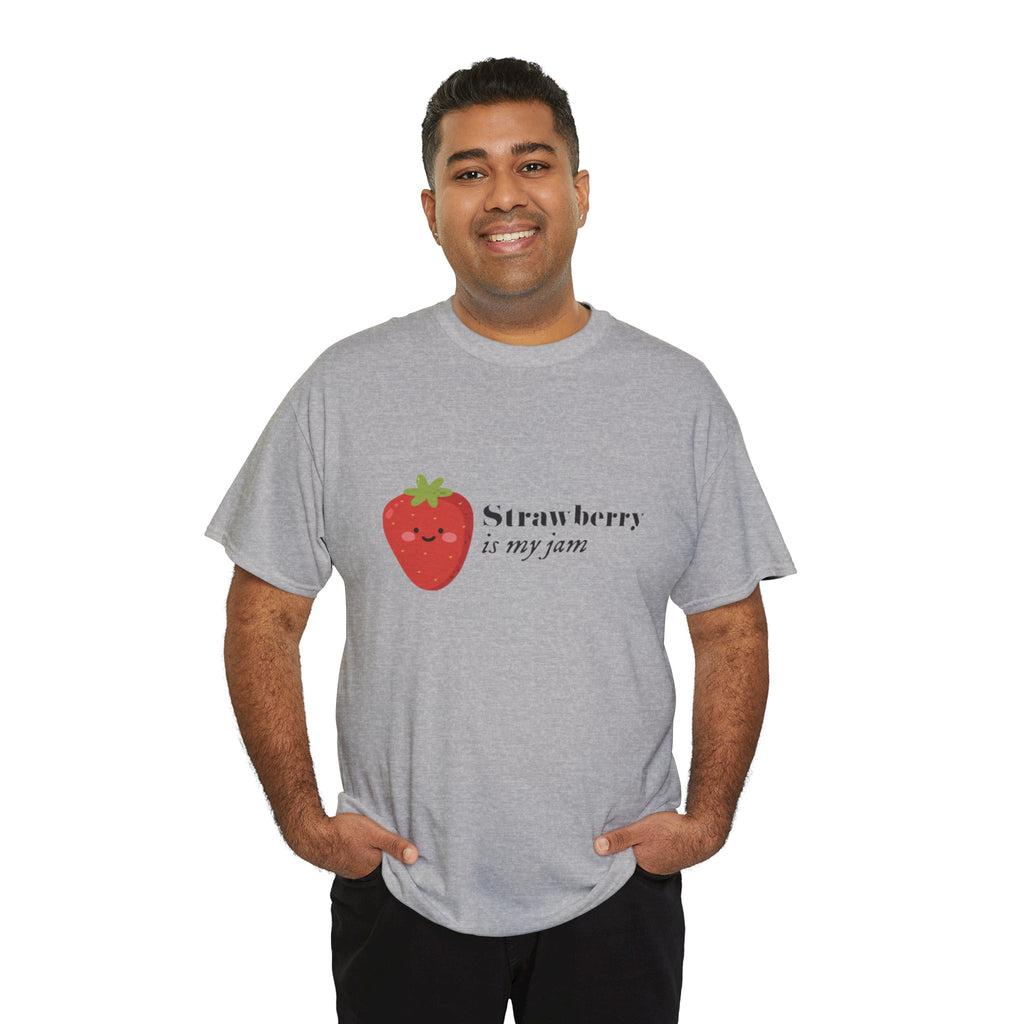 T-Shirt — “Strawberry is my jam” Cute Kawaii Strawberry Graphic Tee