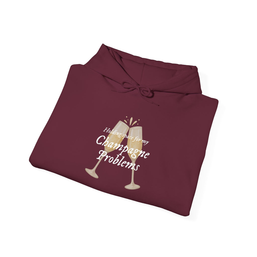 Champagne Problems Hoodie — Funny Champagne Glass Graphic Pullover