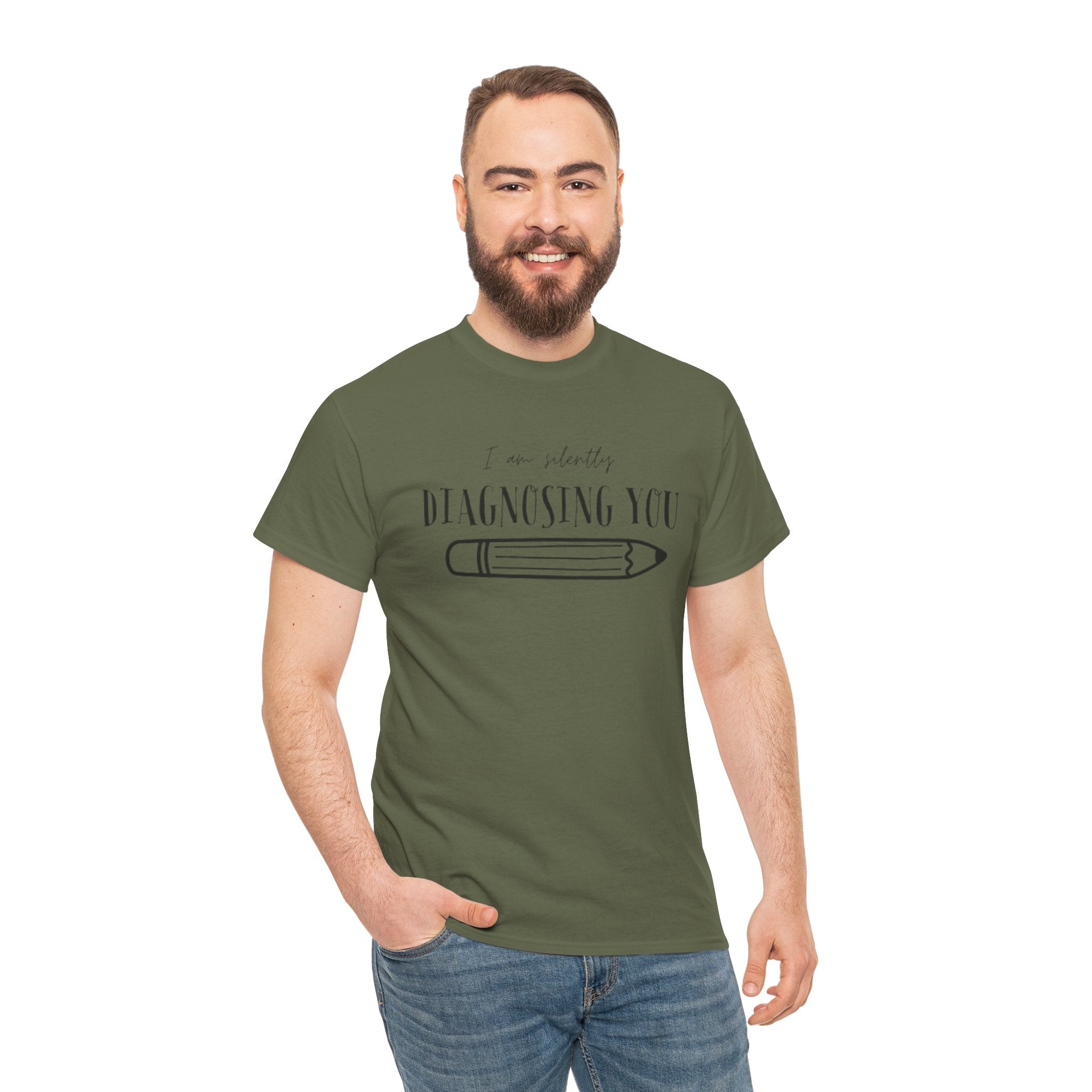 Diagnosing You T‑Shirt — Funny Pencil Graphic Medical Humor Tee
