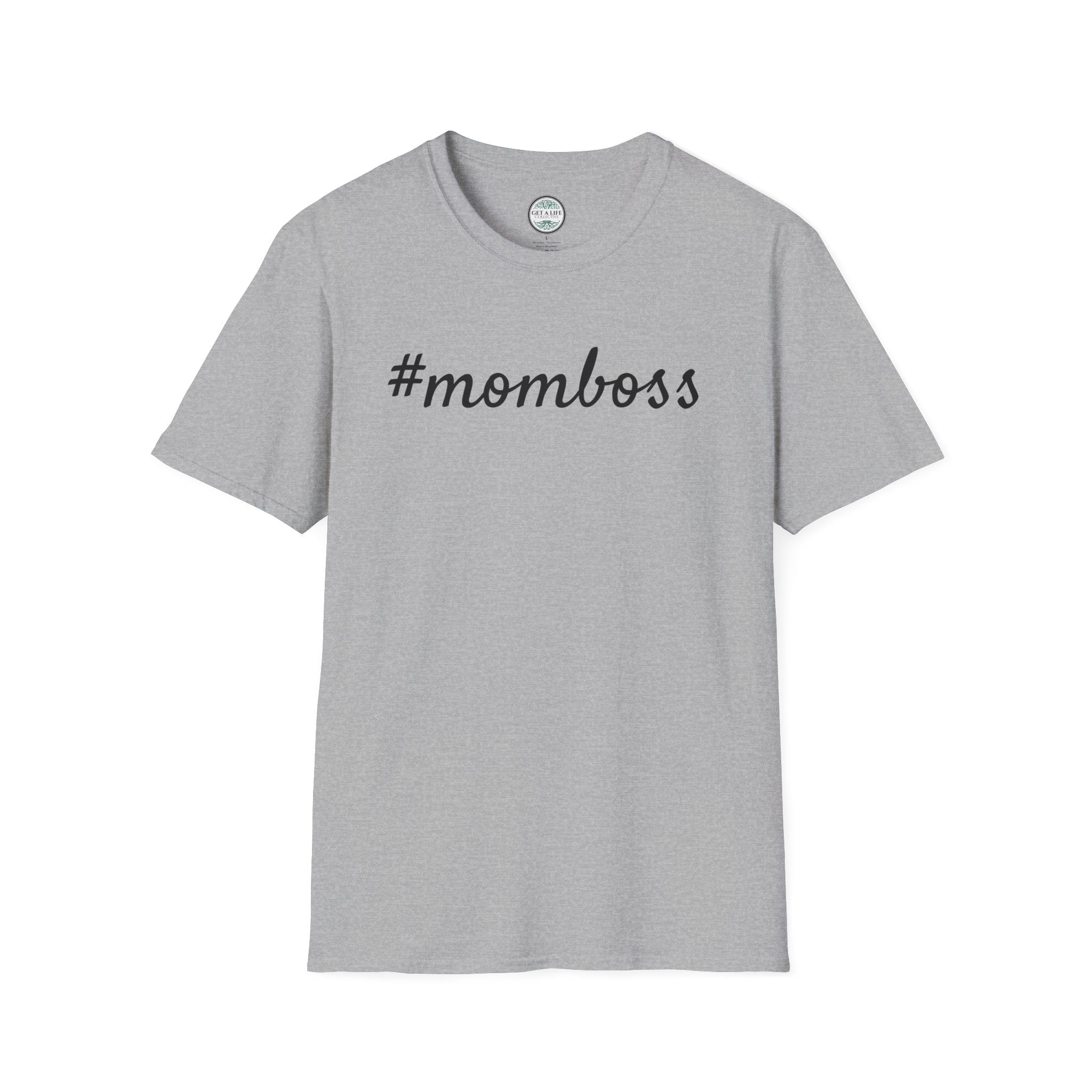 Mom Boss T-Shirt - #momboss Graphic Tee for Moms, Mother’s Day Gift