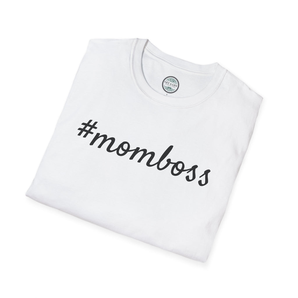 Mom Boss T-Shirt - #momboss Graphic Tee for Moms, Mother’s Day Gift