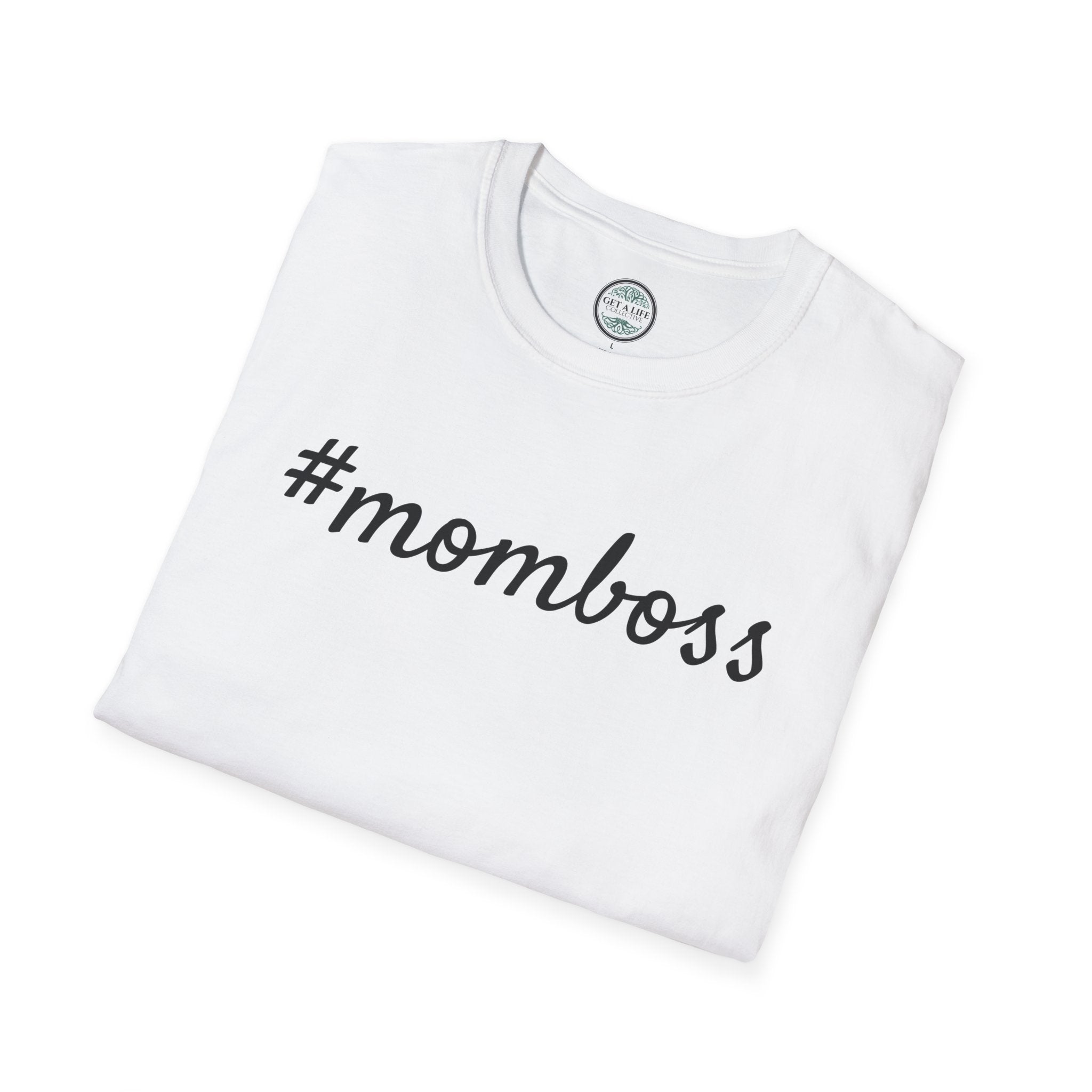 Mom Boss T-Shirt - #momboss Graphic Tee for Moms, Mother’s Day Gift