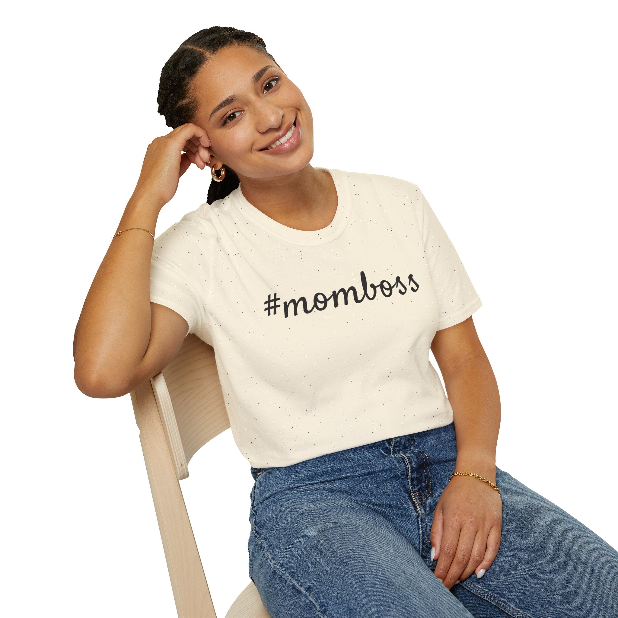 Mom Boss T-Shirt - #momboss Graphic Tee for Moms, Mother’s Day Gift
