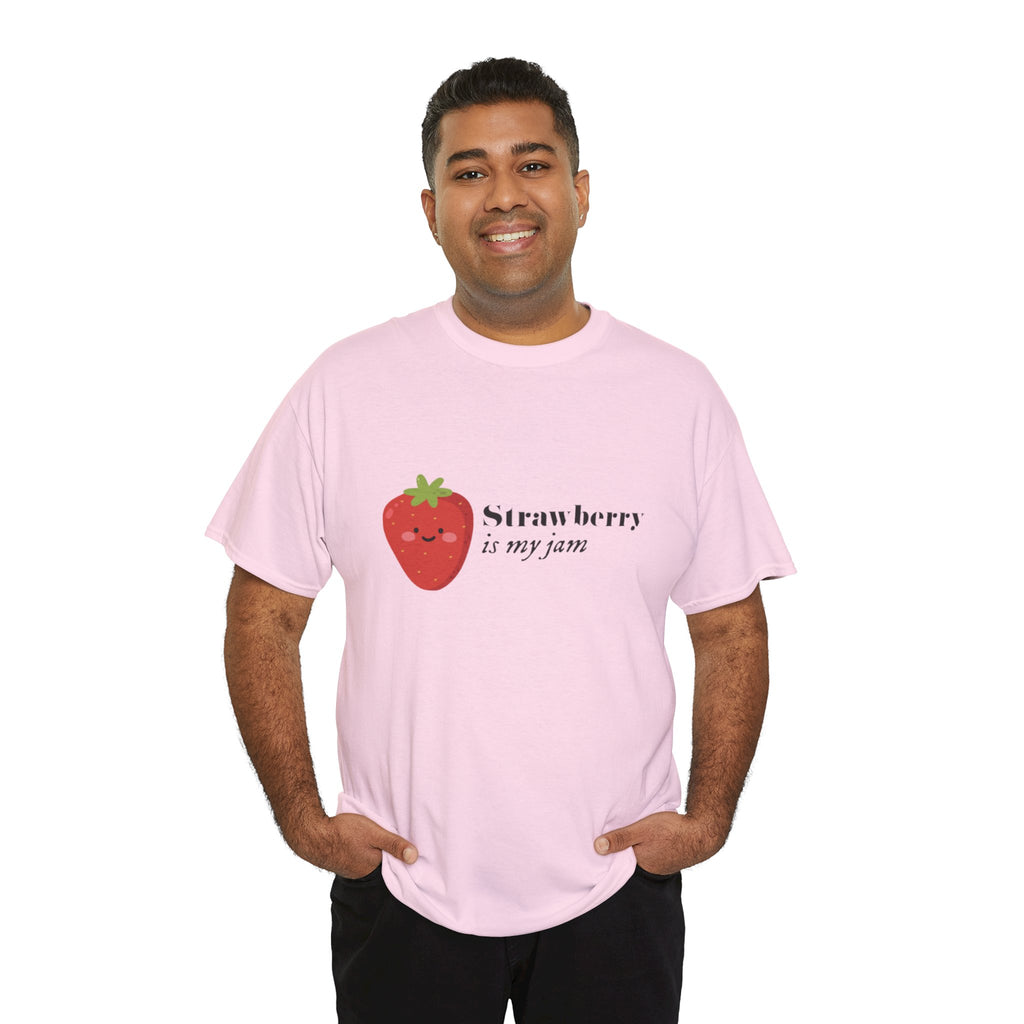 T-Shirt — “Strawberry is my jam” Cute Kawaii Strawberry Graphic Tee