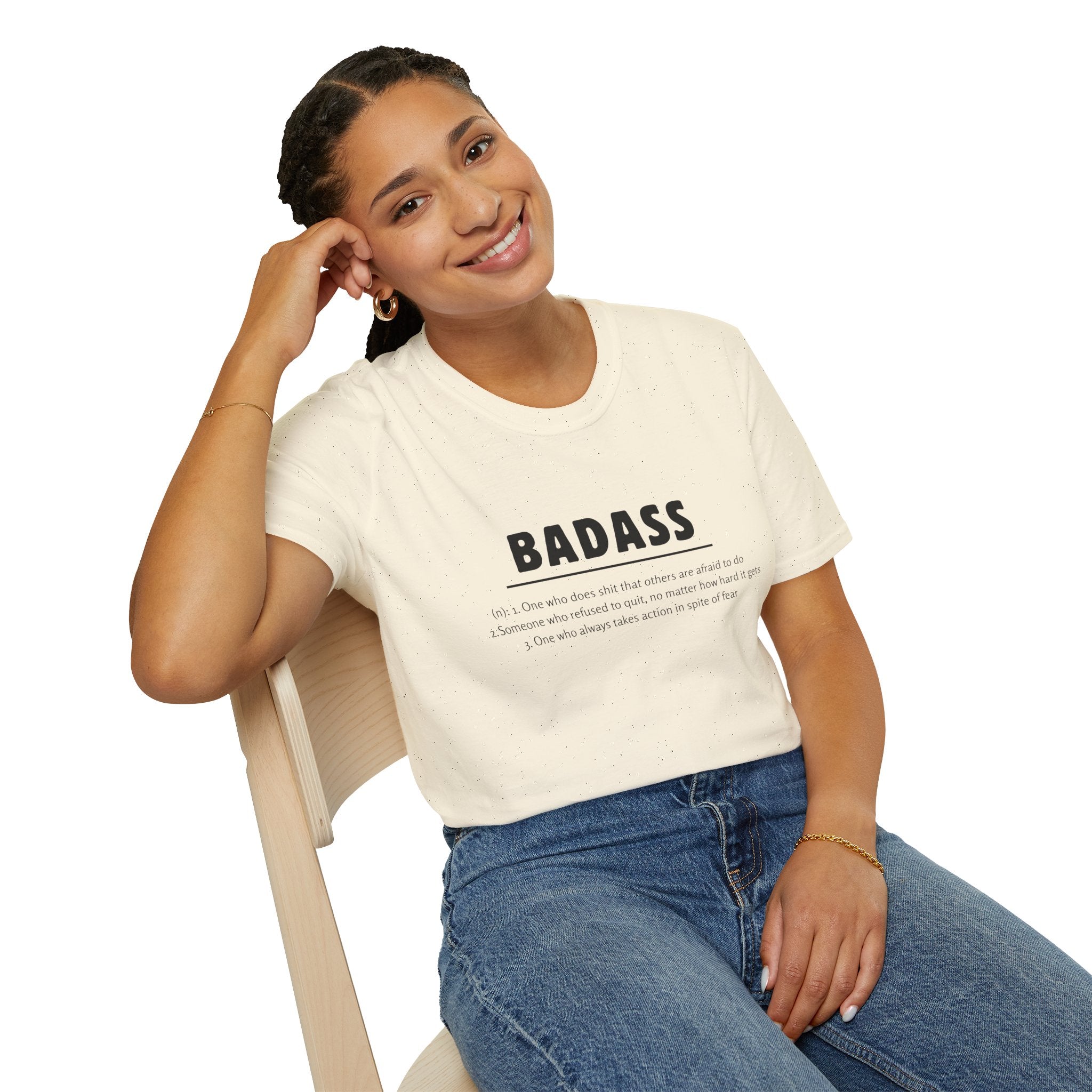 Badass T-Shirt — Minimal Bold Typography Tee
