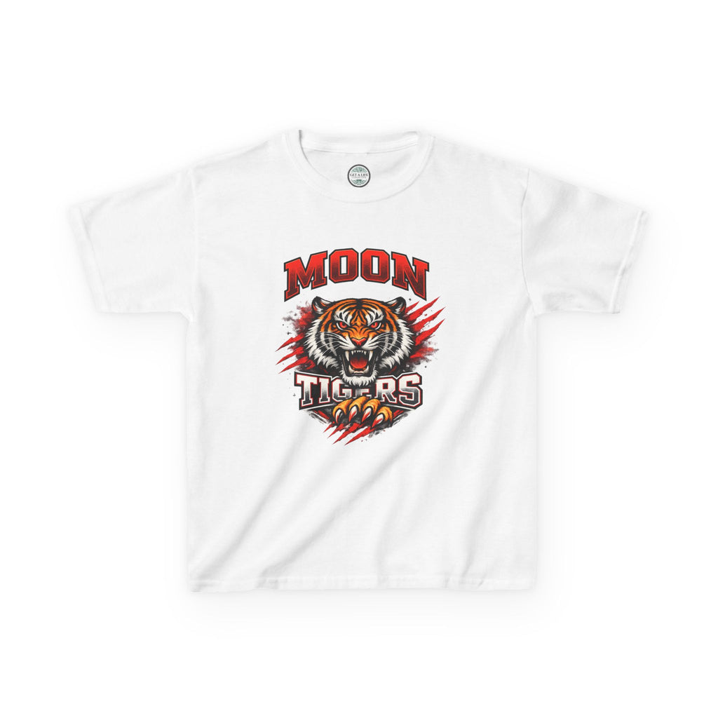 Moon Tigers Kids T‑Shirt – Fierce Tiger Graphic Tee for Boys & Girls
