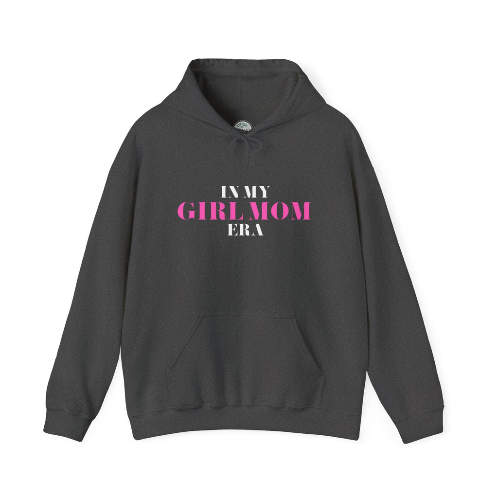 In My Girl Mom Era Hoodie — Feminine Pink Statement Sweatshirt for New & Proud Moms