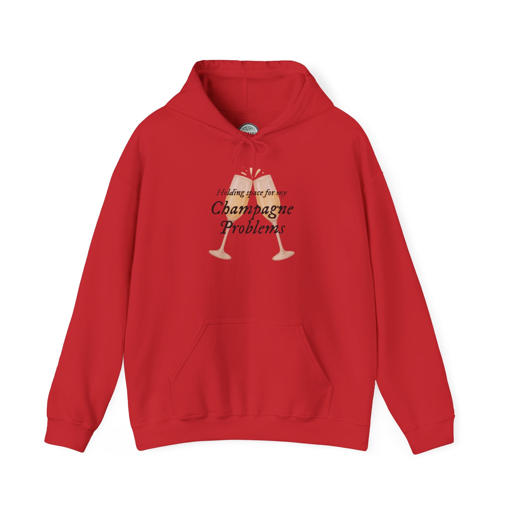 Champagne Problems Hoodie — Funny Champagne Glass Graphic Pullover