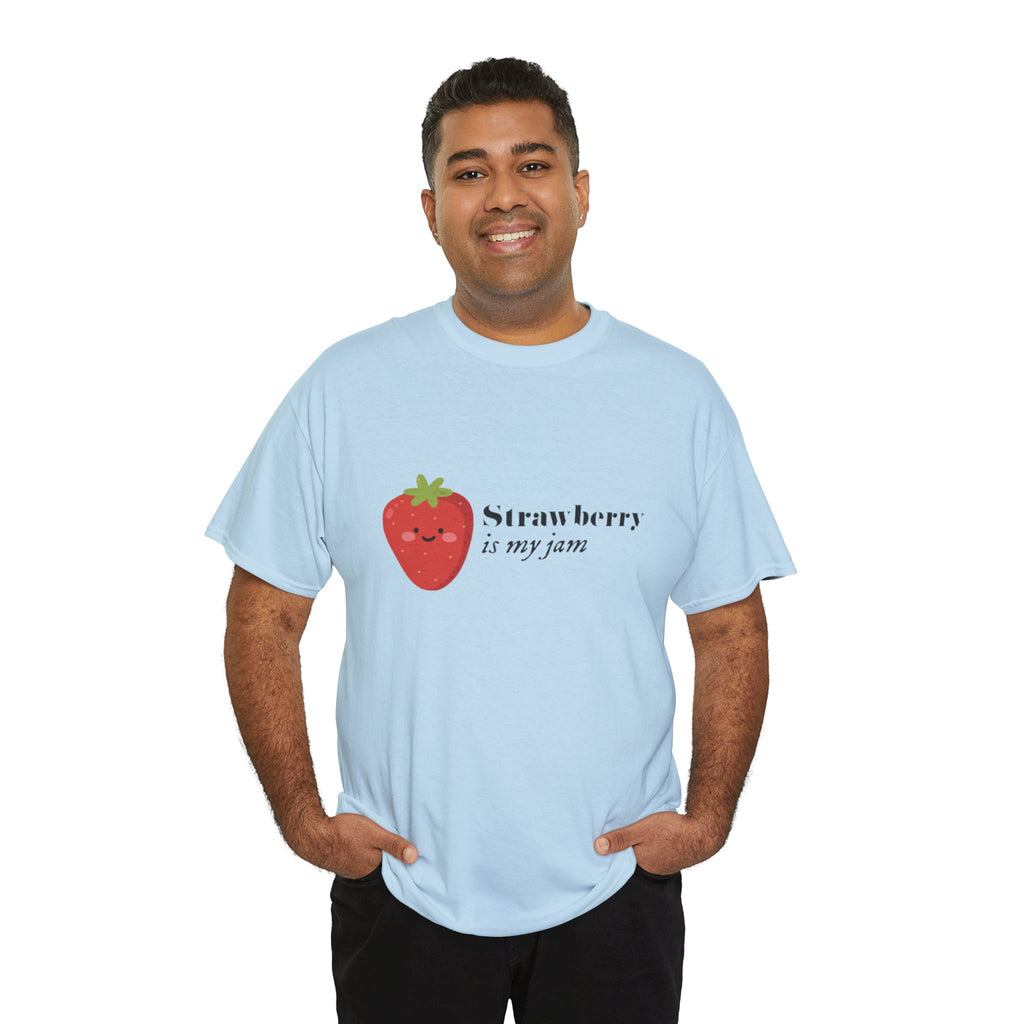 T-Shirt — “Strawberry is my jam” Cute Kawaii Strawberry Graphic Tee