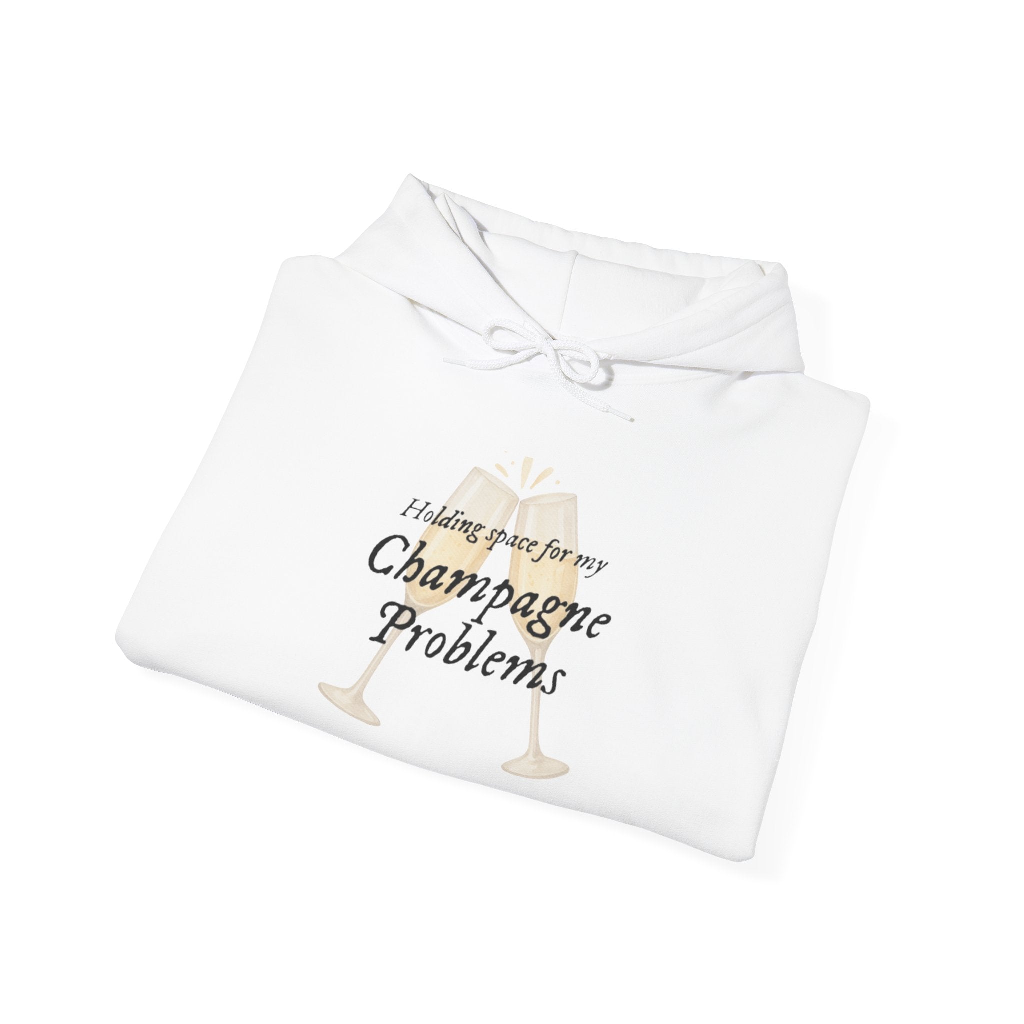 Champagne Problems Hoodie — Funny Champagne Glass Graphic Pullover