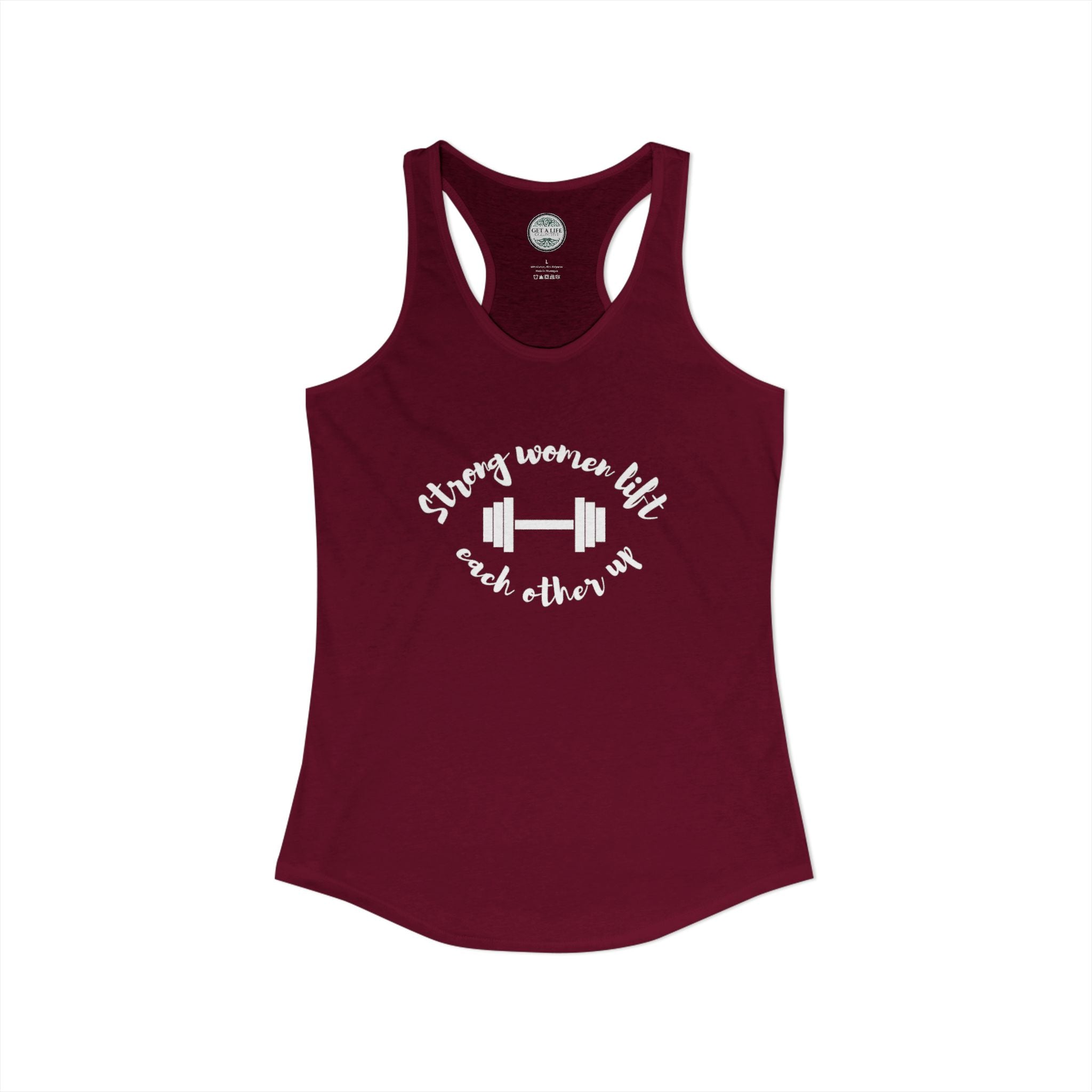 Strong Women Lift Each Other Up Women's Ideal Racerback Tank