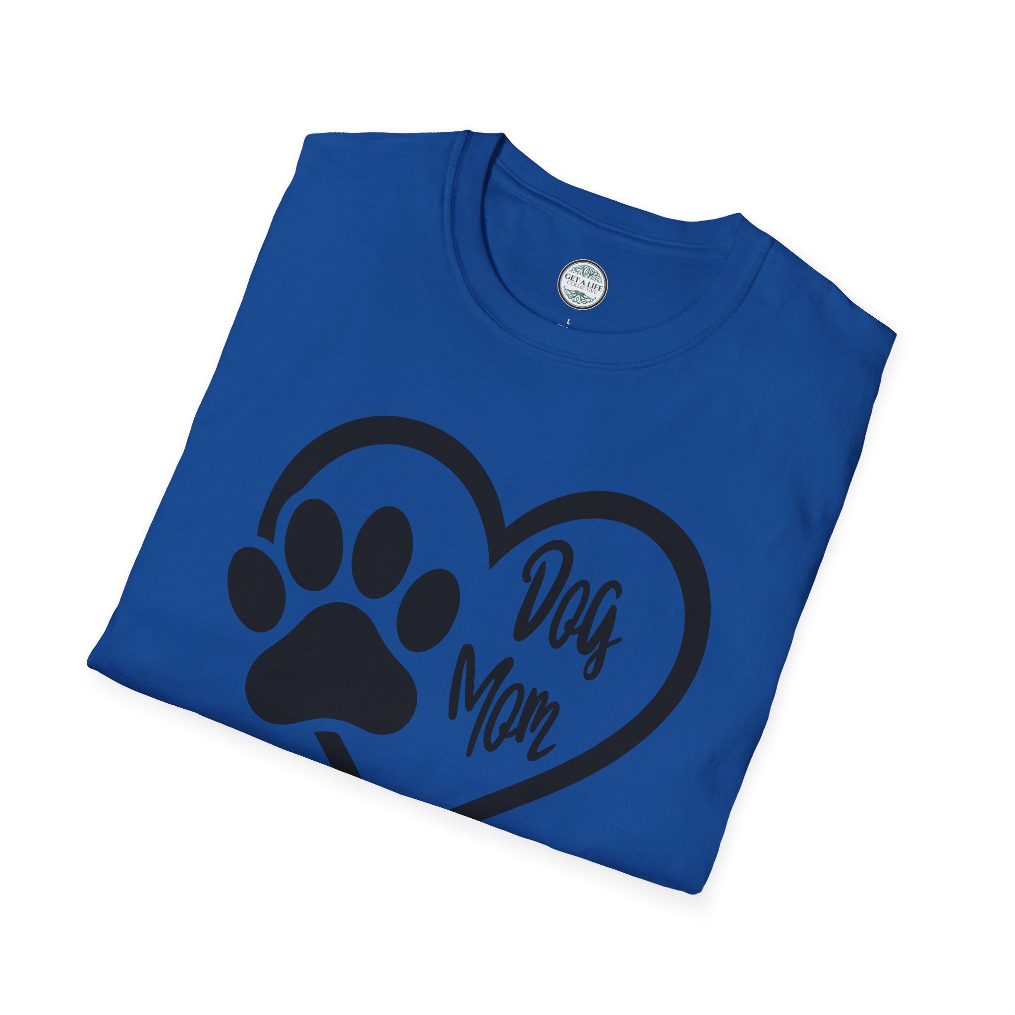 Dog Mom Heart Paw T-Shirt