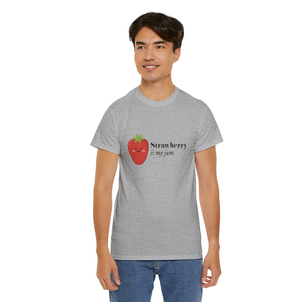T-Shirt — “Strawberry is my jam” Cute Kawaii Strawberry Graphic Tee