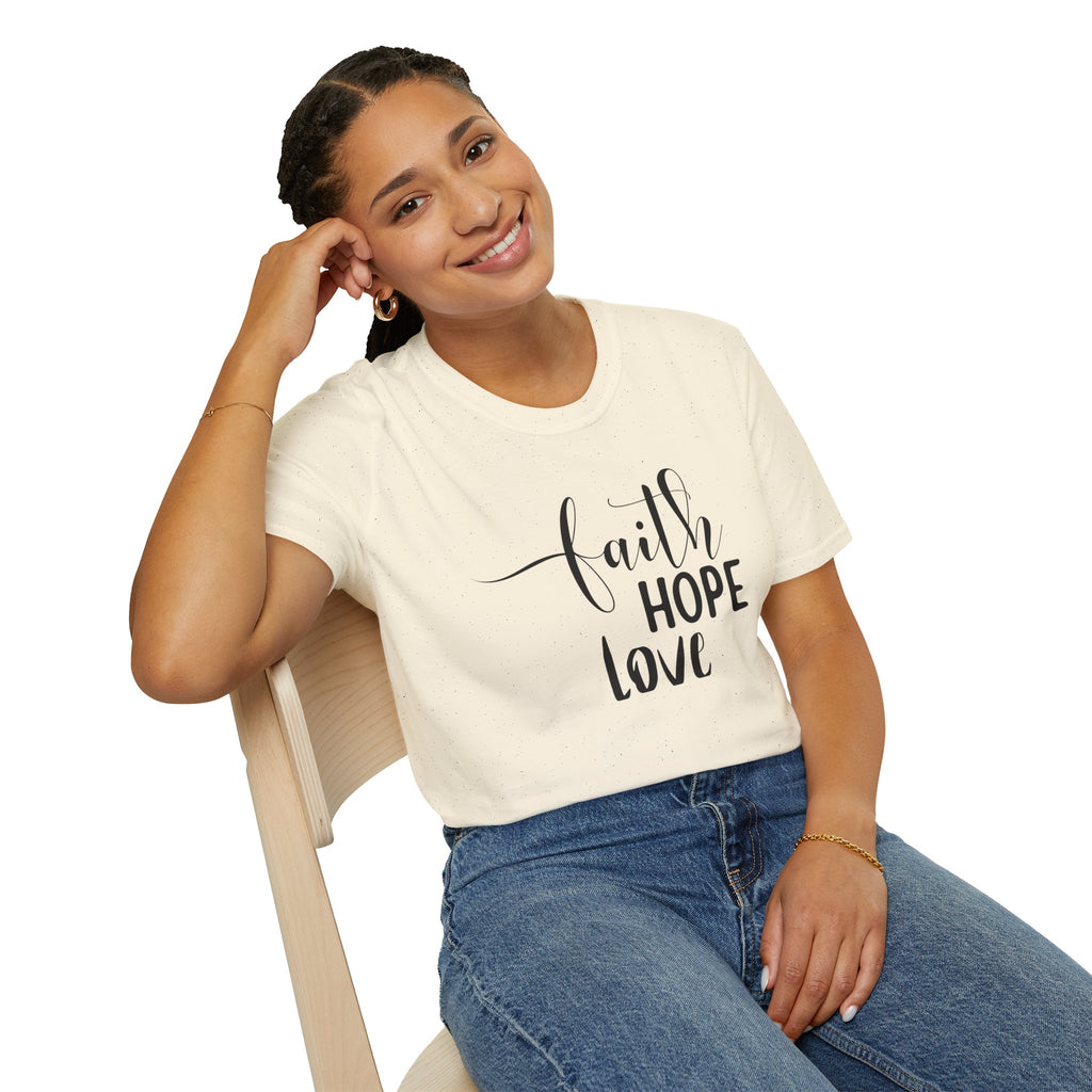 Faith Hope Love T-Shirt — Inspirational Christian Tee