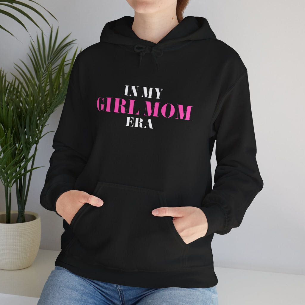 In My Girl Mom Era Hoodie — Feminine Pink Statement Sweatshirt for New & Proud Moms