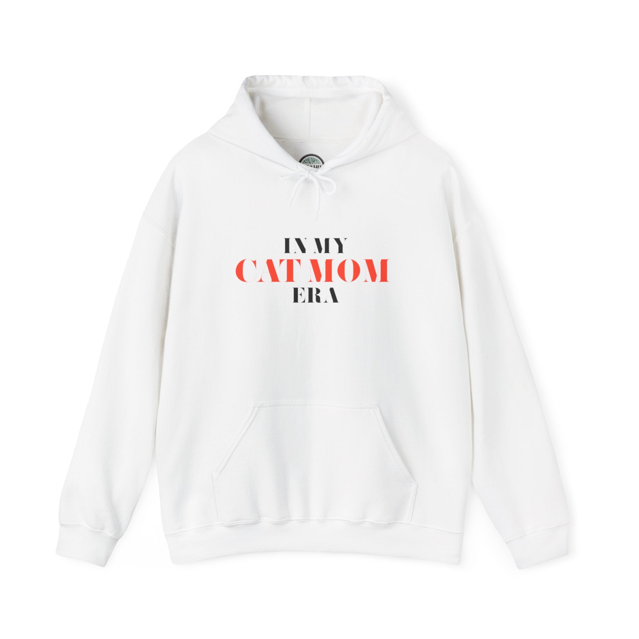 Cat Mom Hoodie — “In My Cat Mom Era” Graphic Pullover
