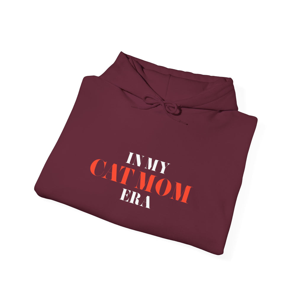 Cat Mom Hoodie — “In My Cat Mom Era” Graphic Pullover
