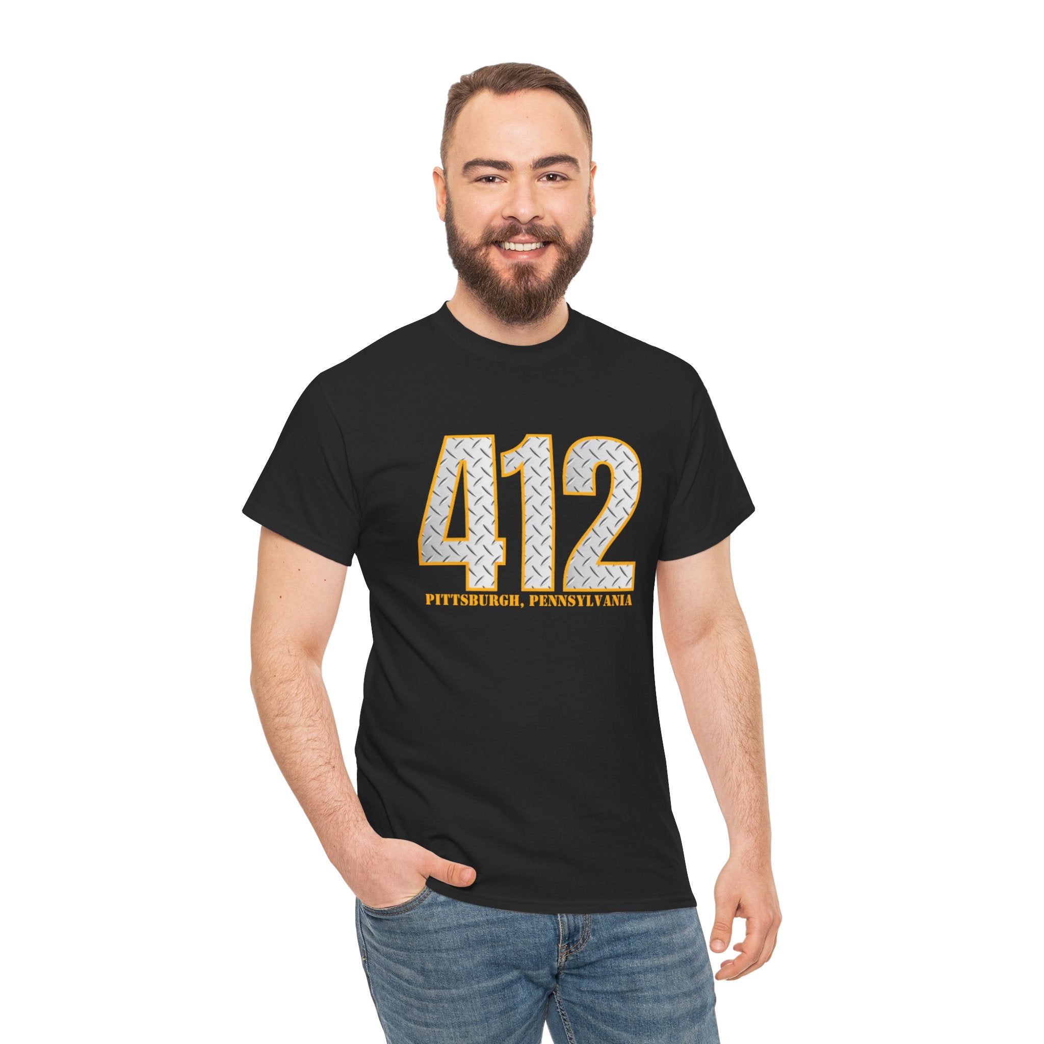 412 Hometown Number T-Shirt — Pittsburgh Area Code Pride Tee