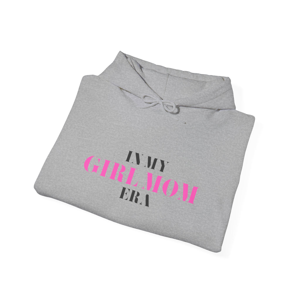 In My Girl Mom Era Hoodie — Feminine Pink Statement Sweatshirt for New & Proud Moms