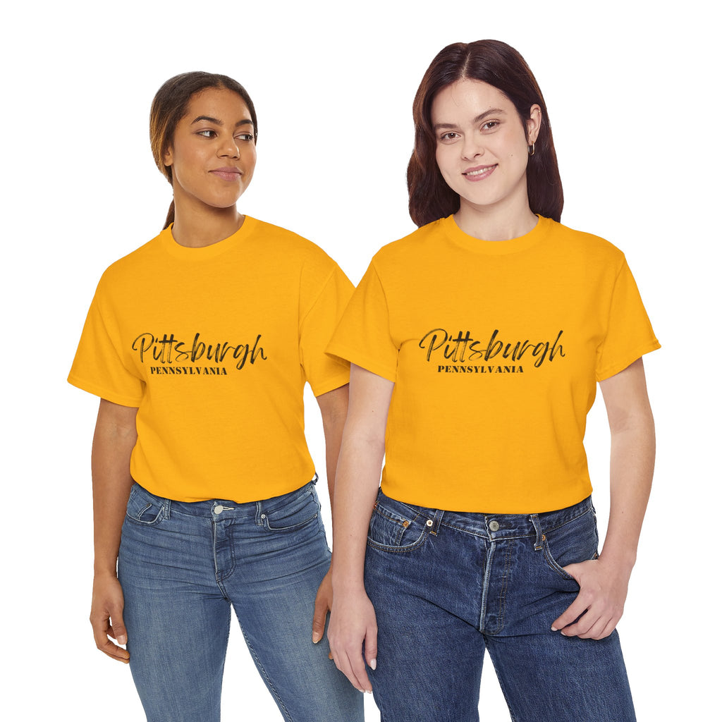 Pittsburgh Script T-Shirt — Pennsylvania City Pride Tee