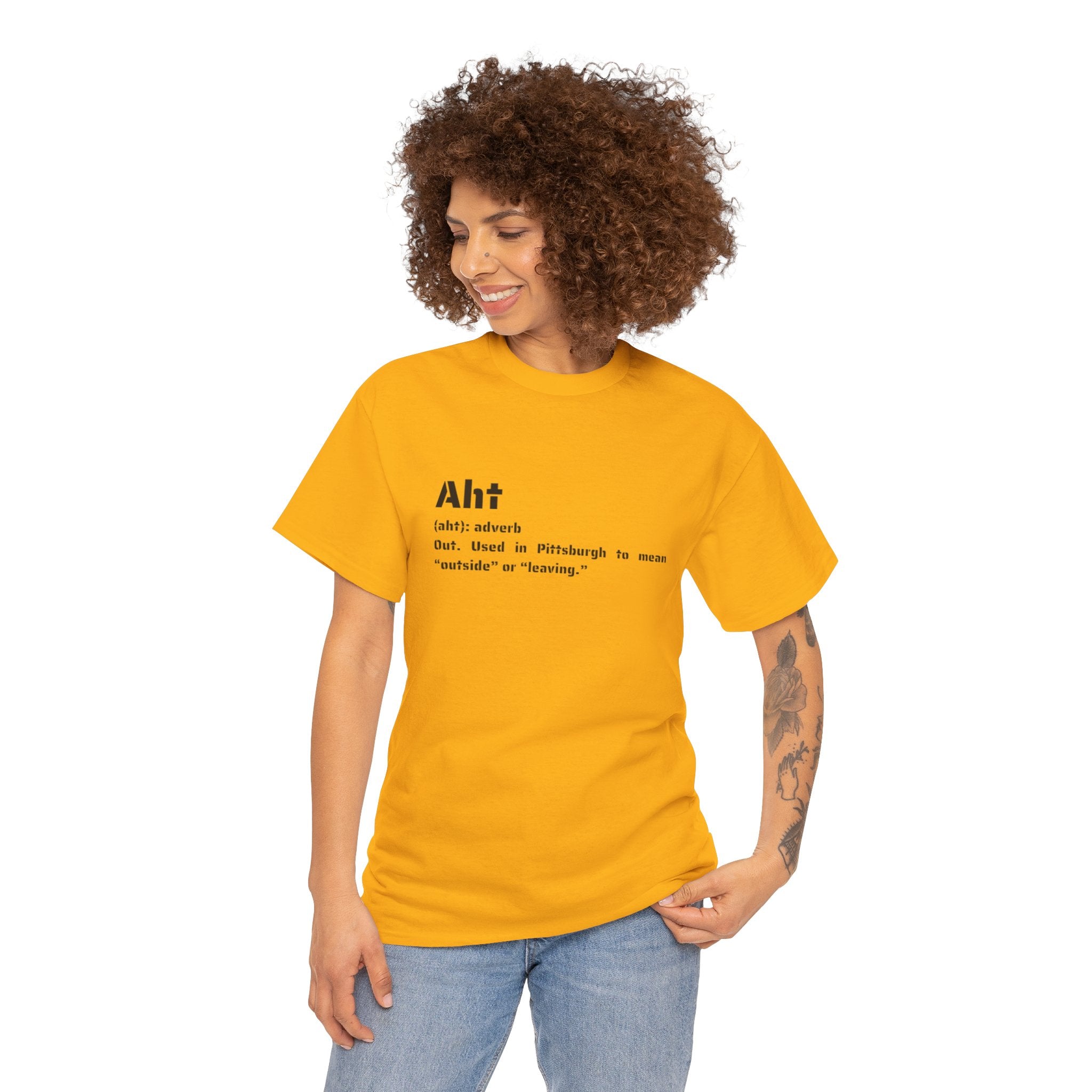 Aht Definition Tee — Pittsburgh Slang Dictionary Shirt