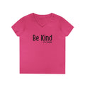 Be Kind...of a Badass V-Neck Tee — Inspirational Feminine Graphic T-Shirt