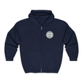 Zubryd Counseling Full-Zip Hoodie — Vintage Laurel Crest "ZUBRYD" Logo