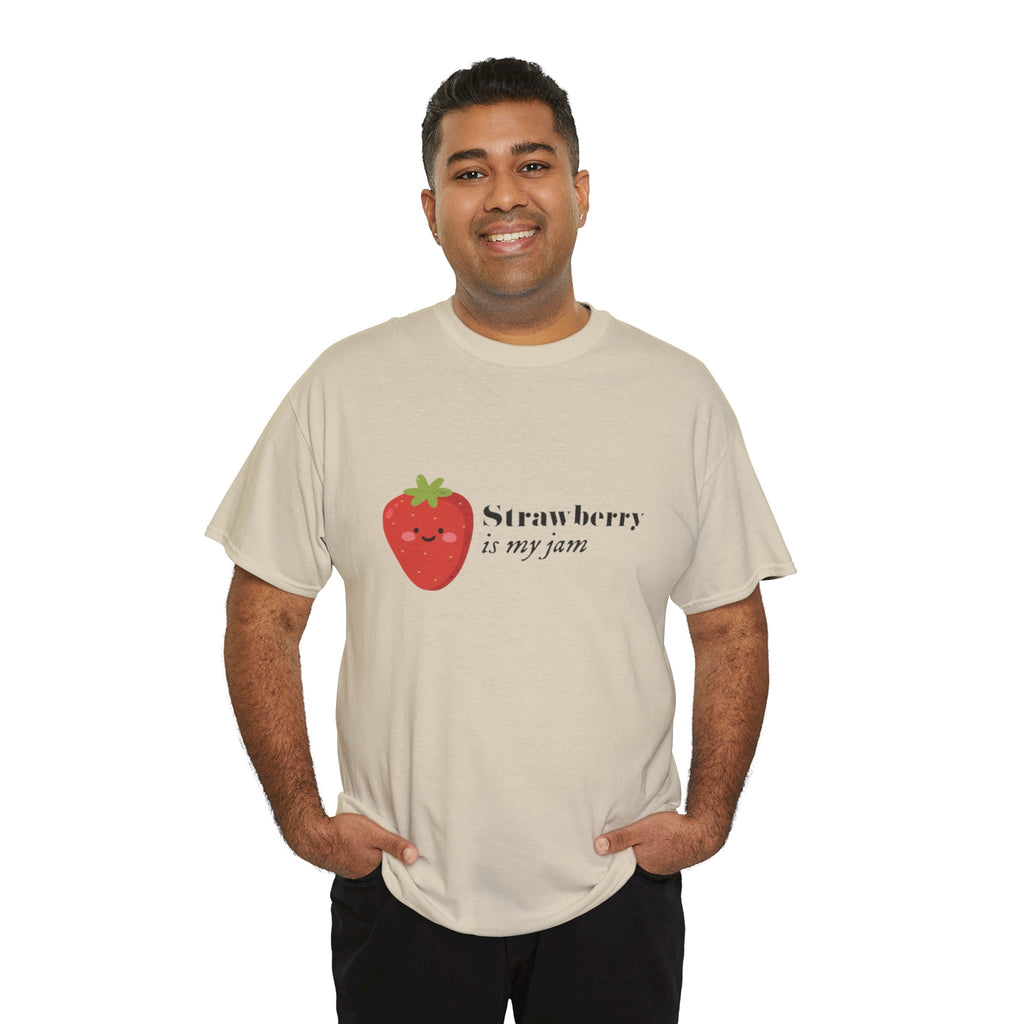 T-Shirt — “Strawberry is my jam” Cute Kawaii Strawberry Graphic Tee