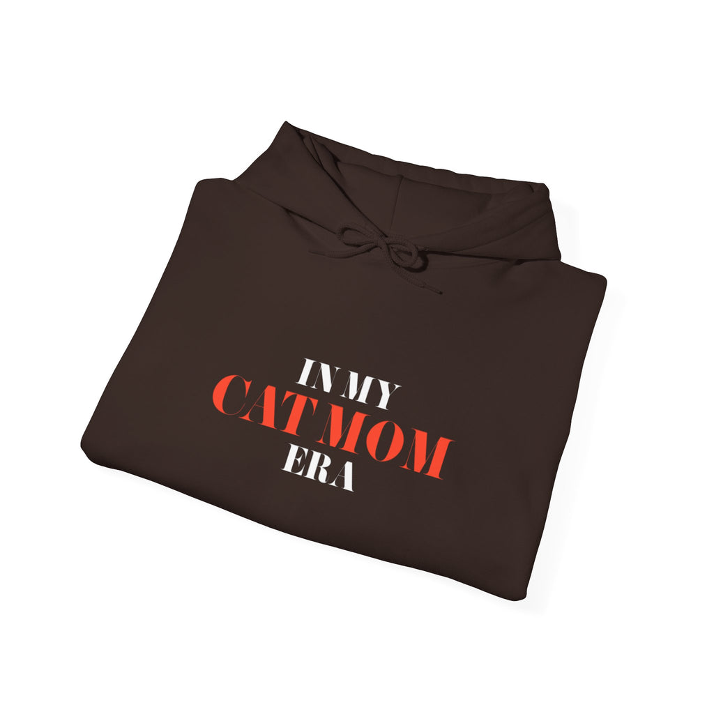Cat Mom Hoodie — “In My Cat Mom Era” Graphic Pullover