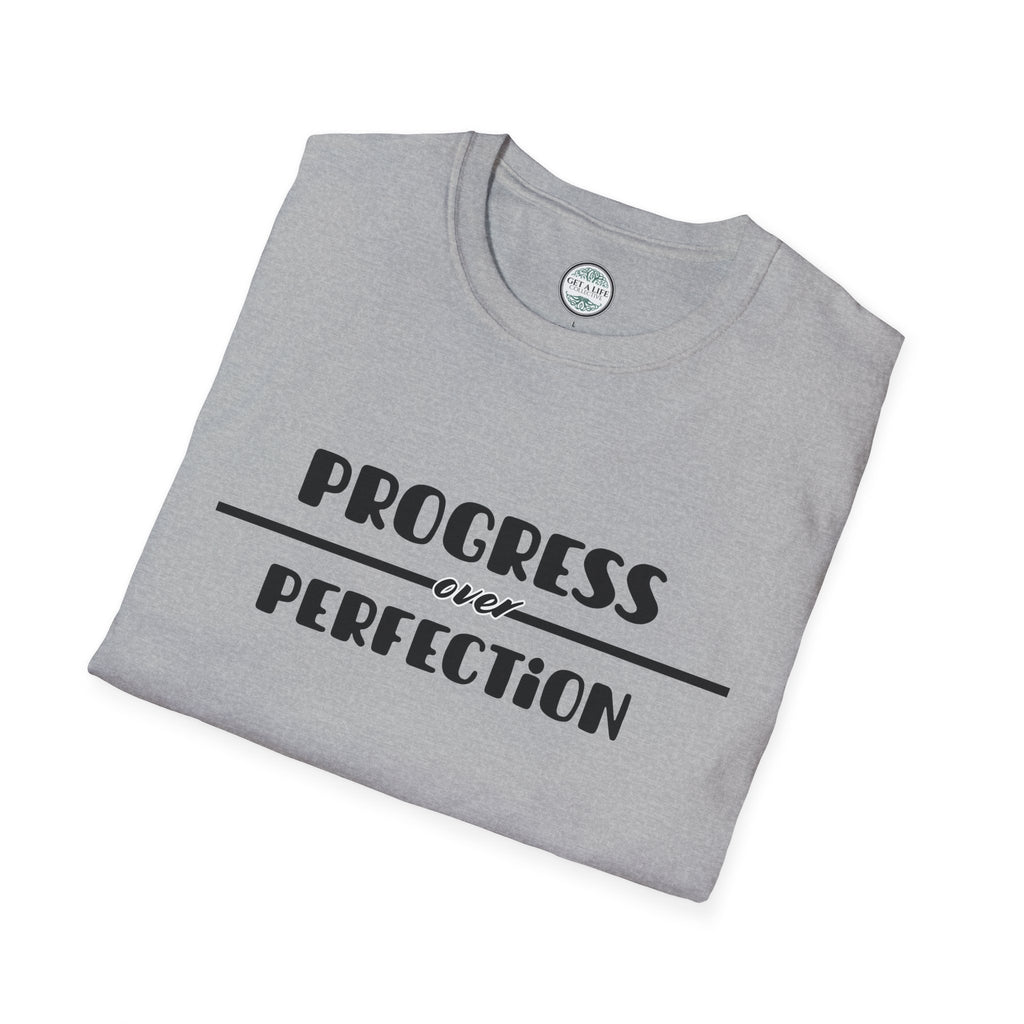Progress Over Perfection T-Shirt — Motivational Inspirational Tee