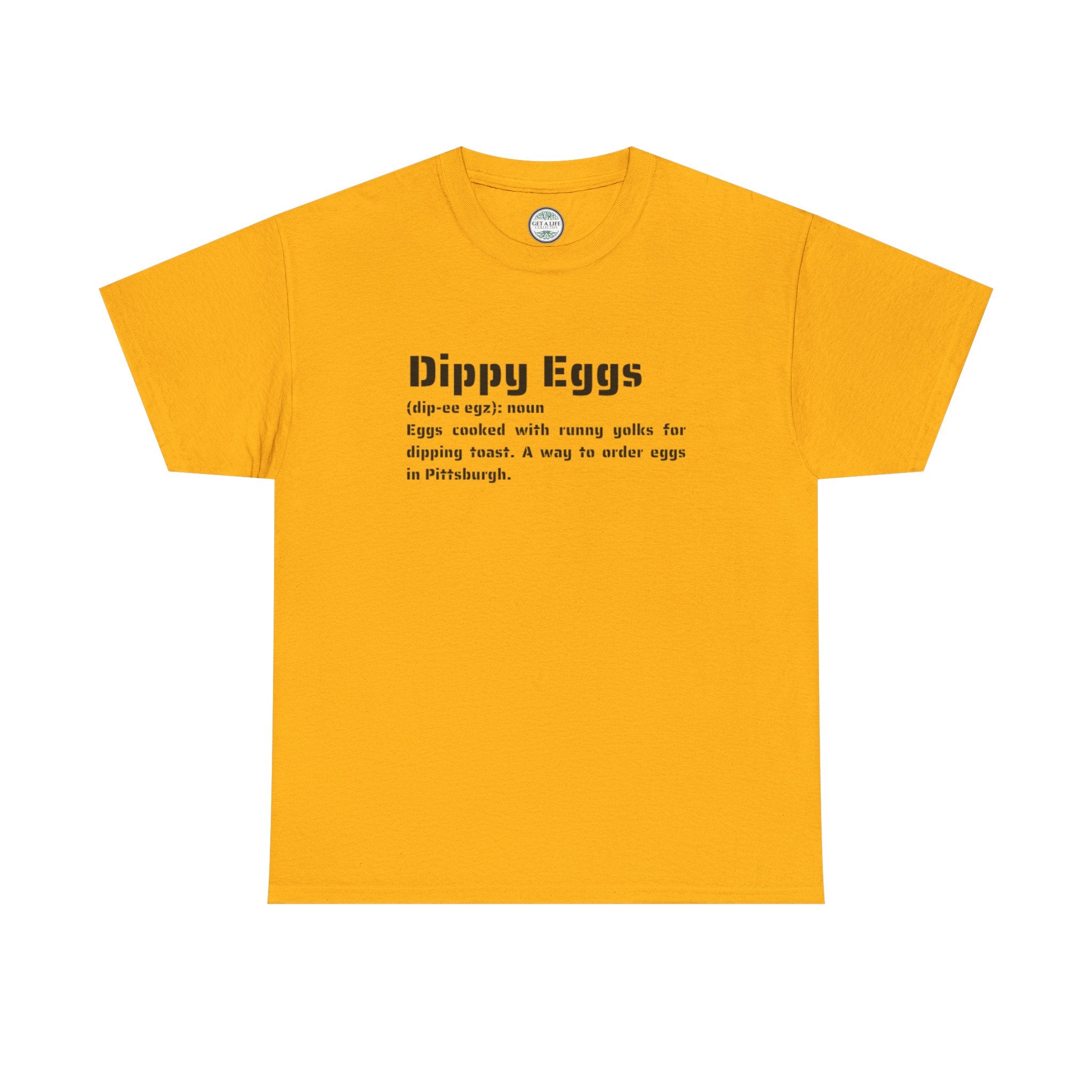 Dippy Eggs Definition Tee — Retro Typography Breakfast Shirt