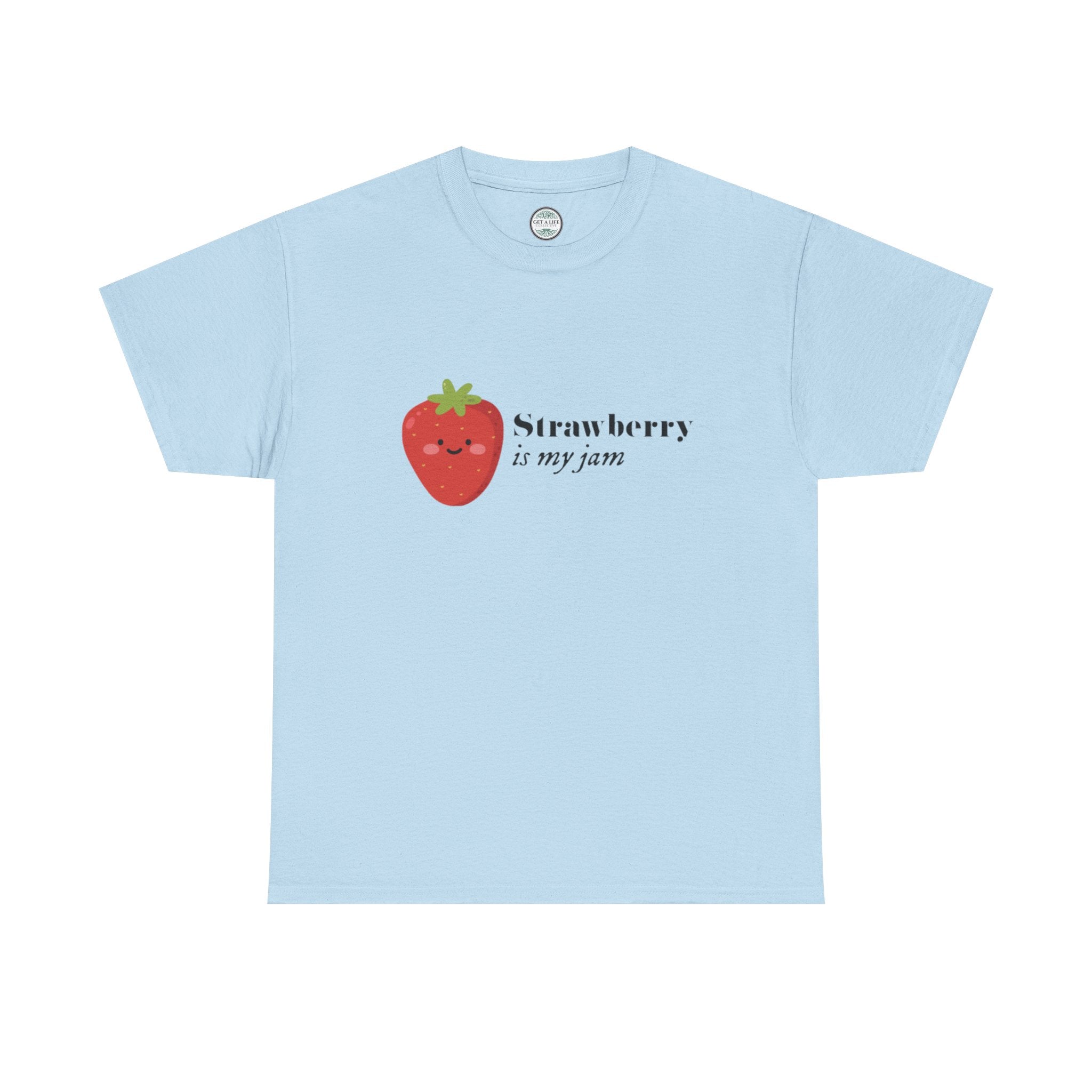 T-Shirt — “Strawberry is my jam” Cute Kawaii Strawberry Graphic Tee