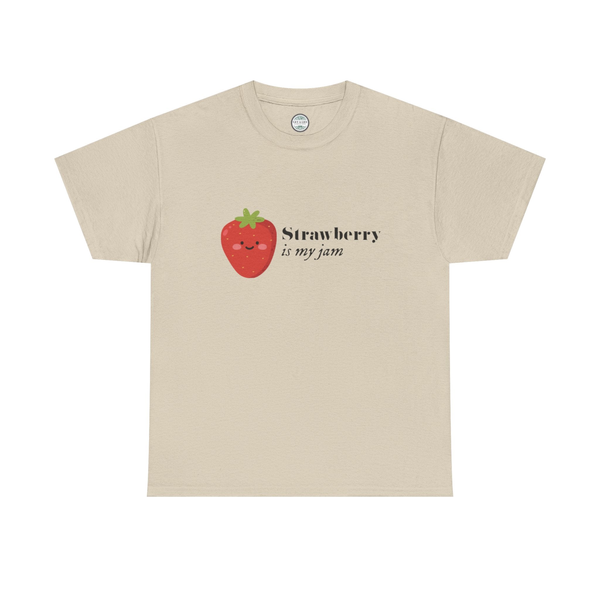 T-Shirt — “Strawberry is my jam” Cute Kawaii Strawberry Graphic Tee