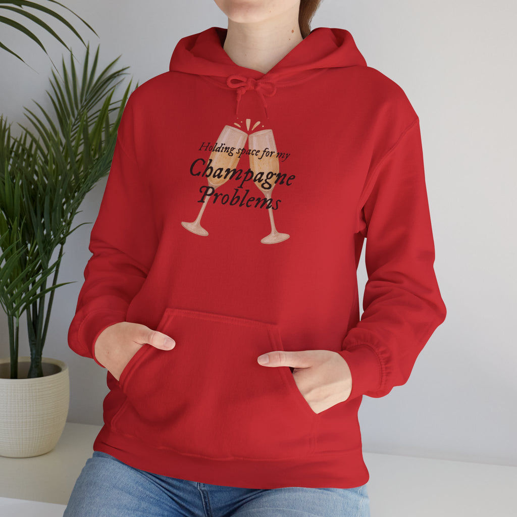Champagne Problems Hoodie — Funny Champagne Glass Graphic Pullover