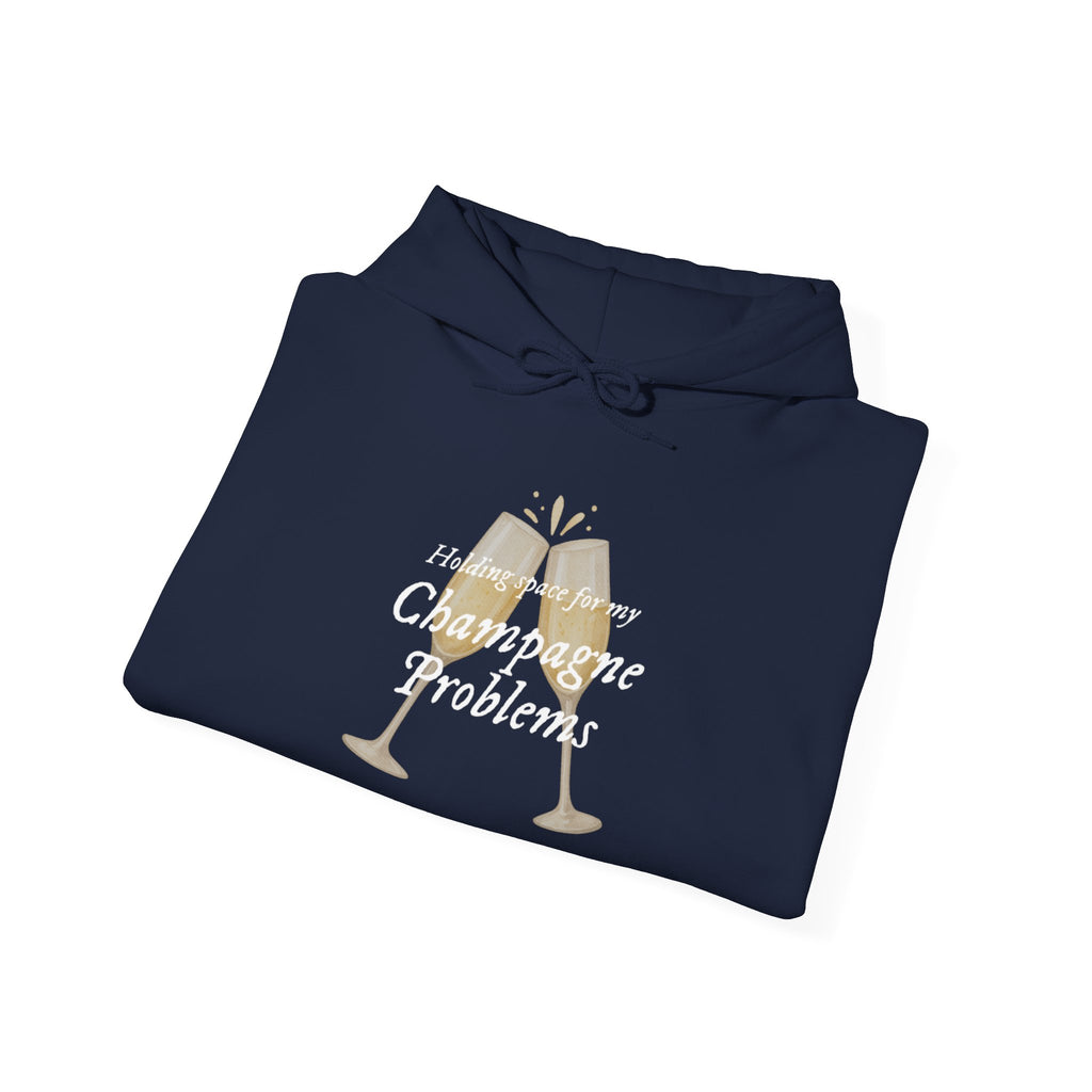 Champagne Problems Hoodie — Funny Champagne Glass Graphic Pullover