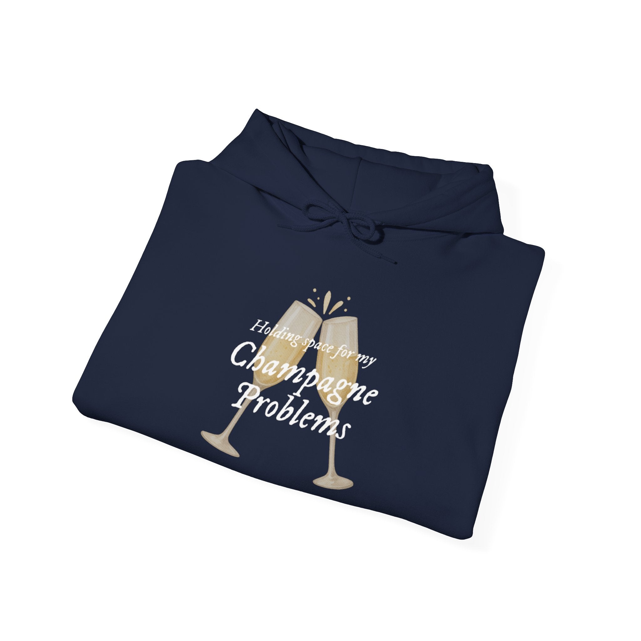 Champagne Problems Hoodie — Funny Champagne Glass Graphic Pullover