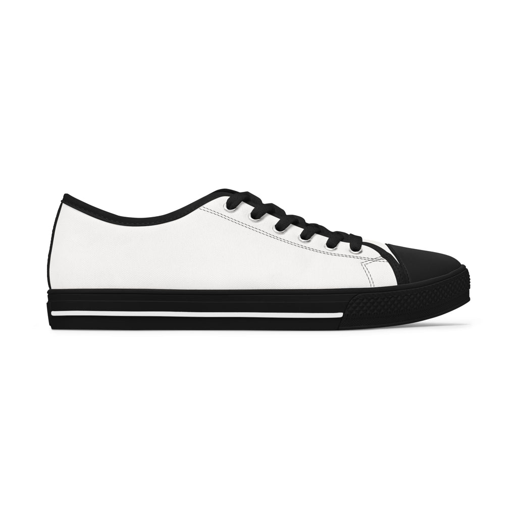 Zubryd Counseling Low Top Sneakers — Women's White Casual Canvas Shoes