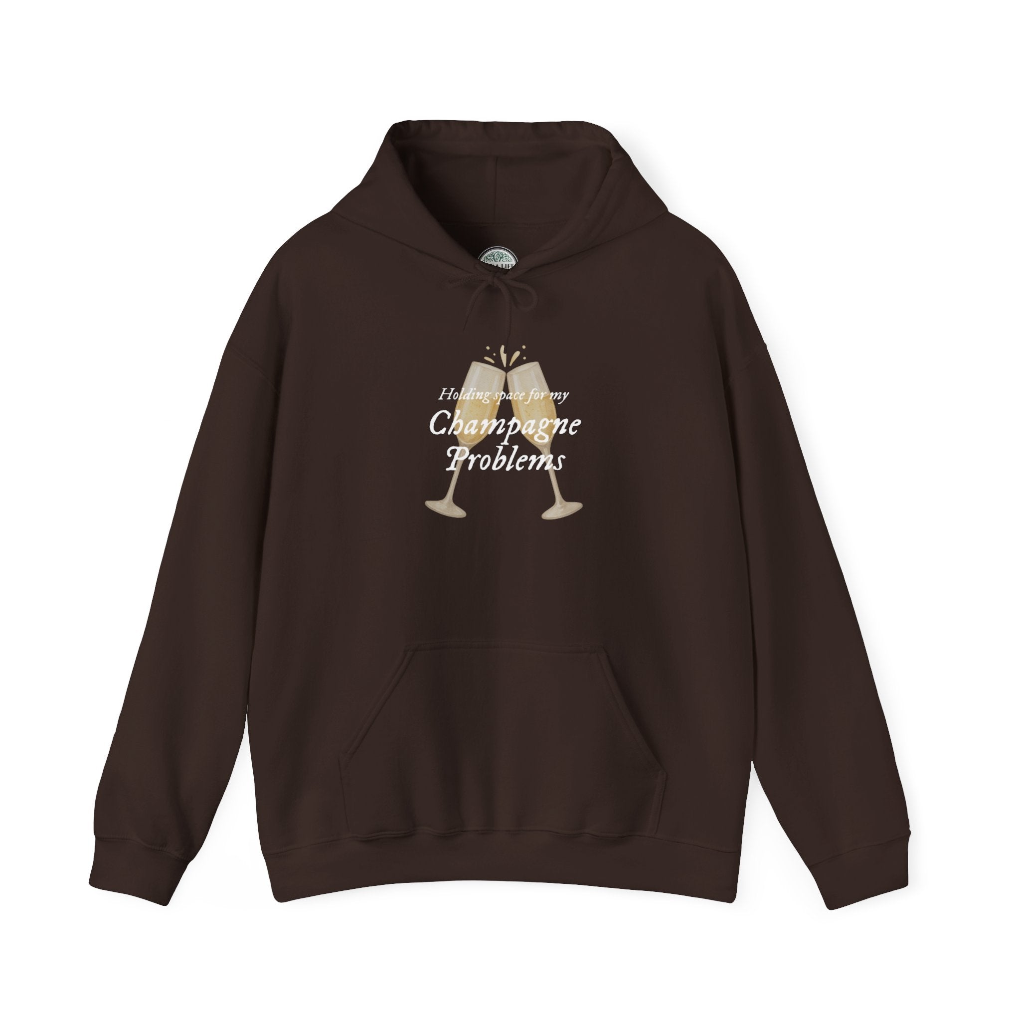 Champagne Problems Hoodie — Funny Champagne Glass Graphic Pullover
