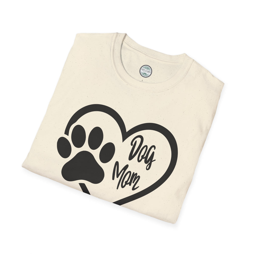 Dog Mom Heart Paw T-Shirt