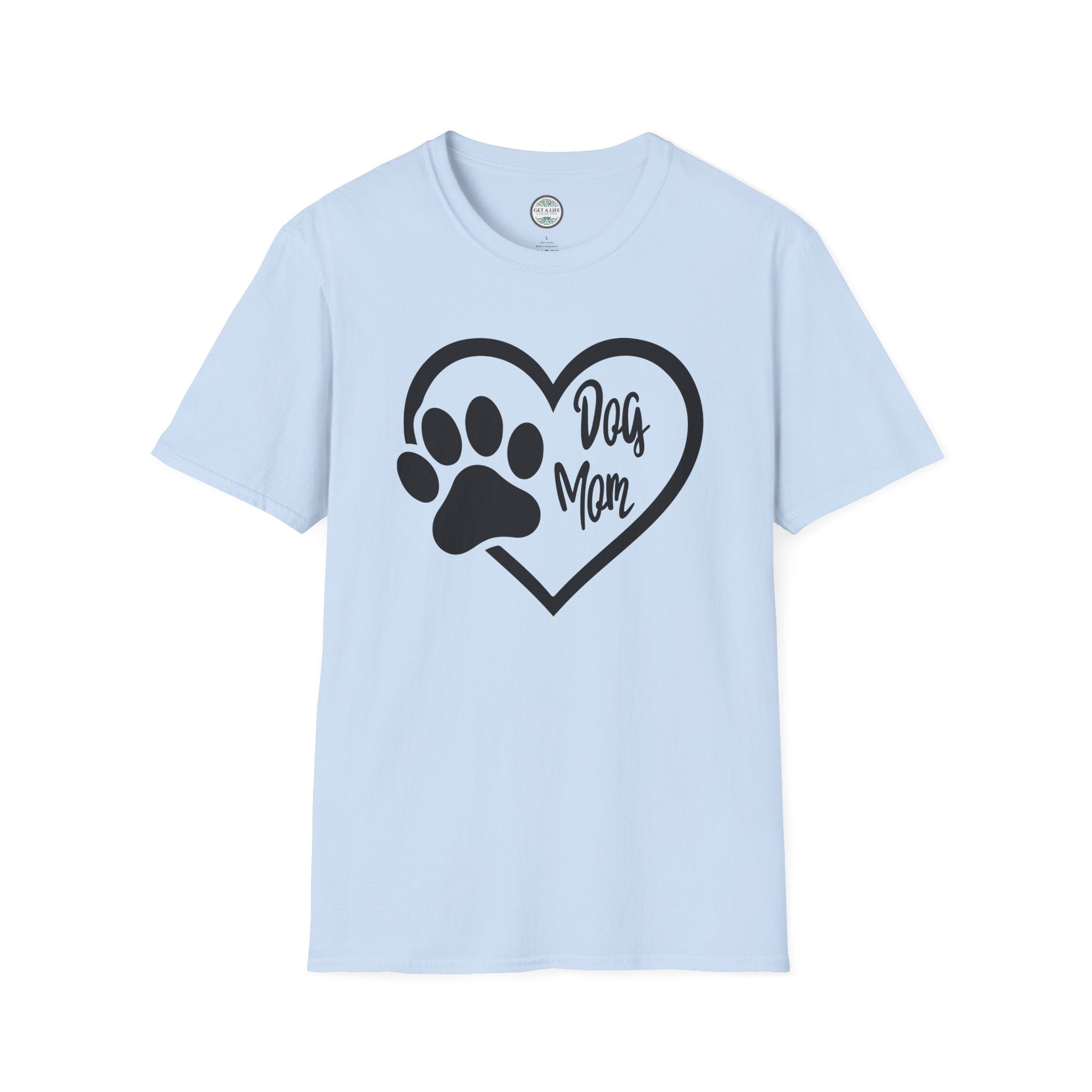 Dog Mom Heart Paw T-Shirt