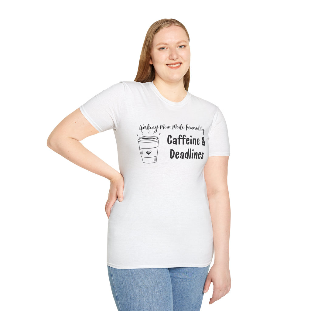 Caffeine & Deadlines tee Unisex Softstyle T-Shirt